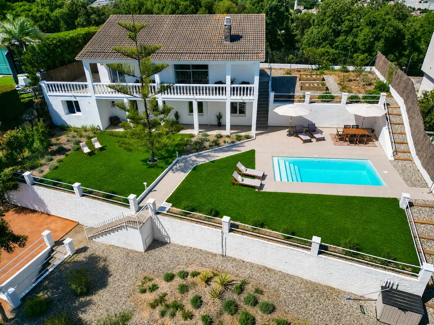 Terrassa de Casa o xalet en venda en Sant Cebrià de Vallalta amb Aire condicionat, Calefacció i Jardí privat