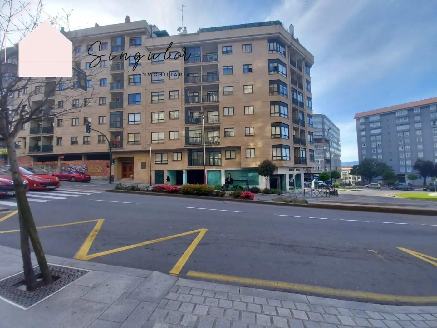 Außenansicht von Wohnung zur Miete in Vigo  mit Heizung, Parkett und Terrasse
