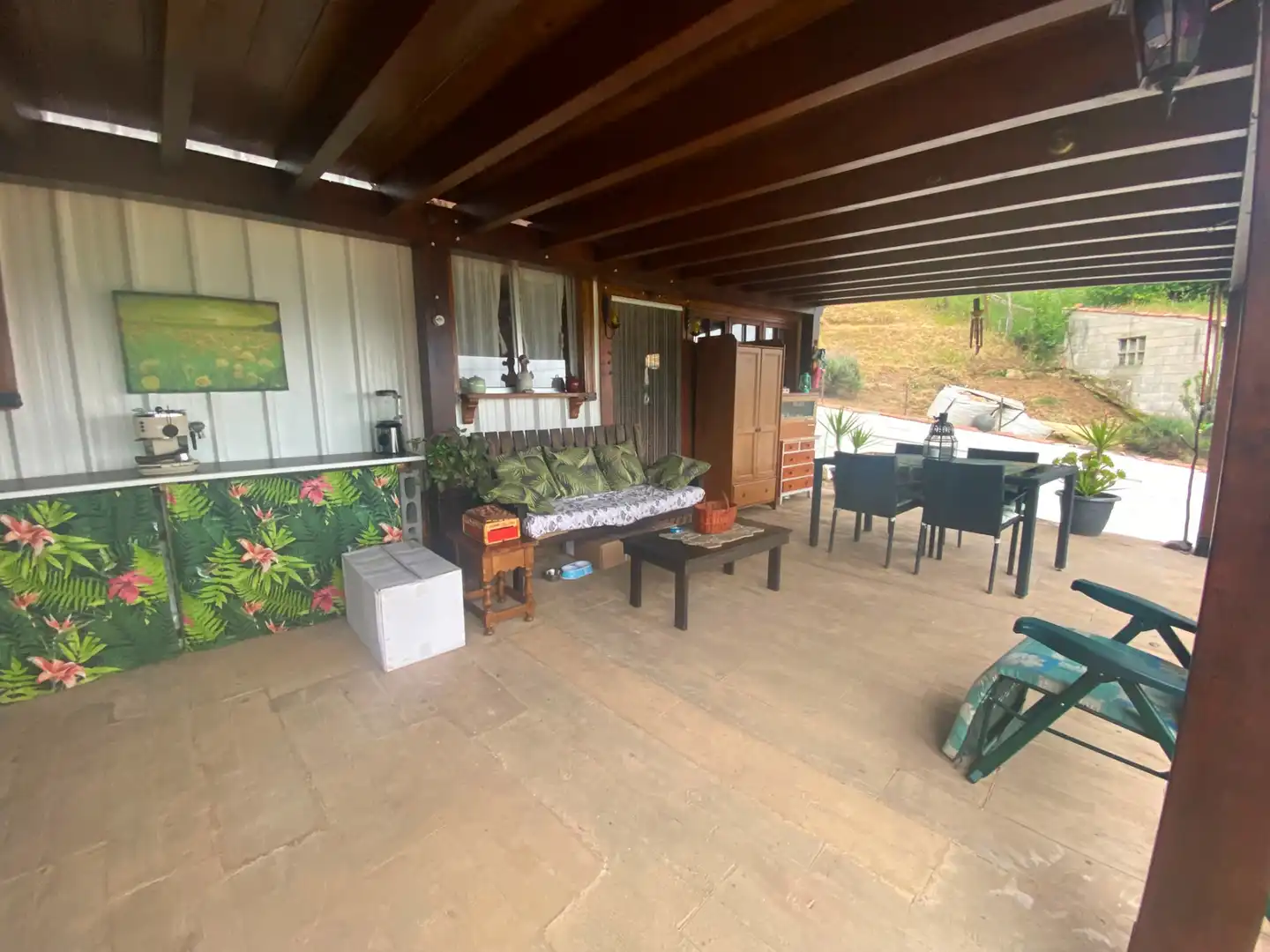 Terraza de Finca rústica en venta en San Martín del Rey Aurelio con Jardín privado, Terraza y Trastero