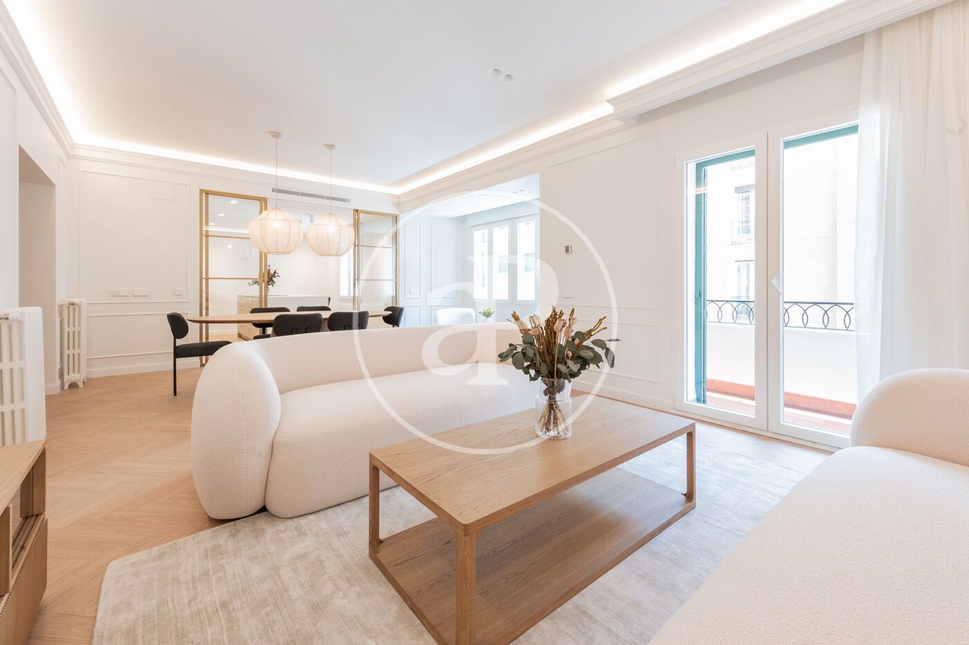 Sala de estar de Piso en venta en  Madrid Capital con Aire acondicionado, Calefacción y Terraza