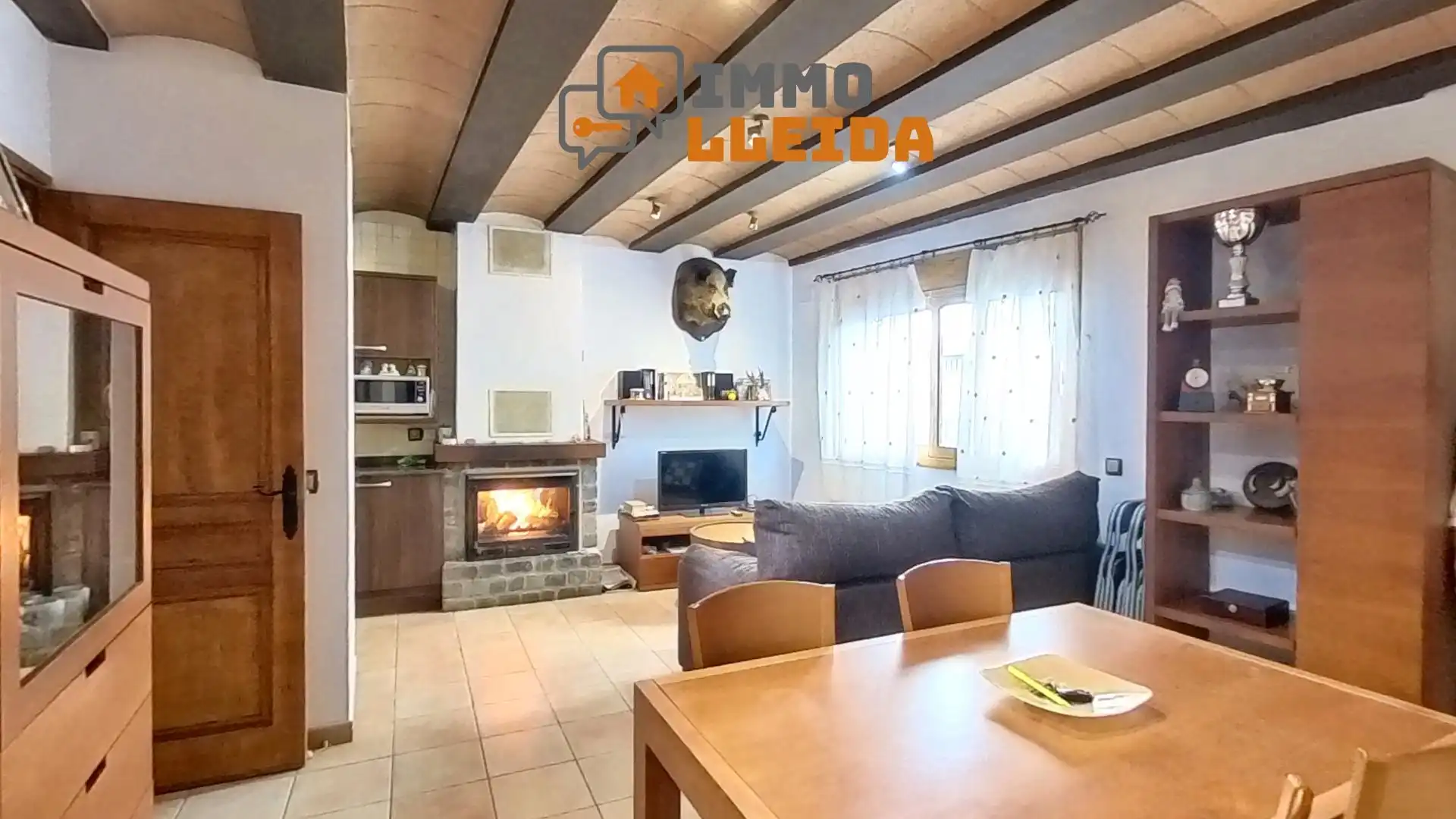 Living room of Detached homes for sale in Àger  with Heating, Terrace and Storage room