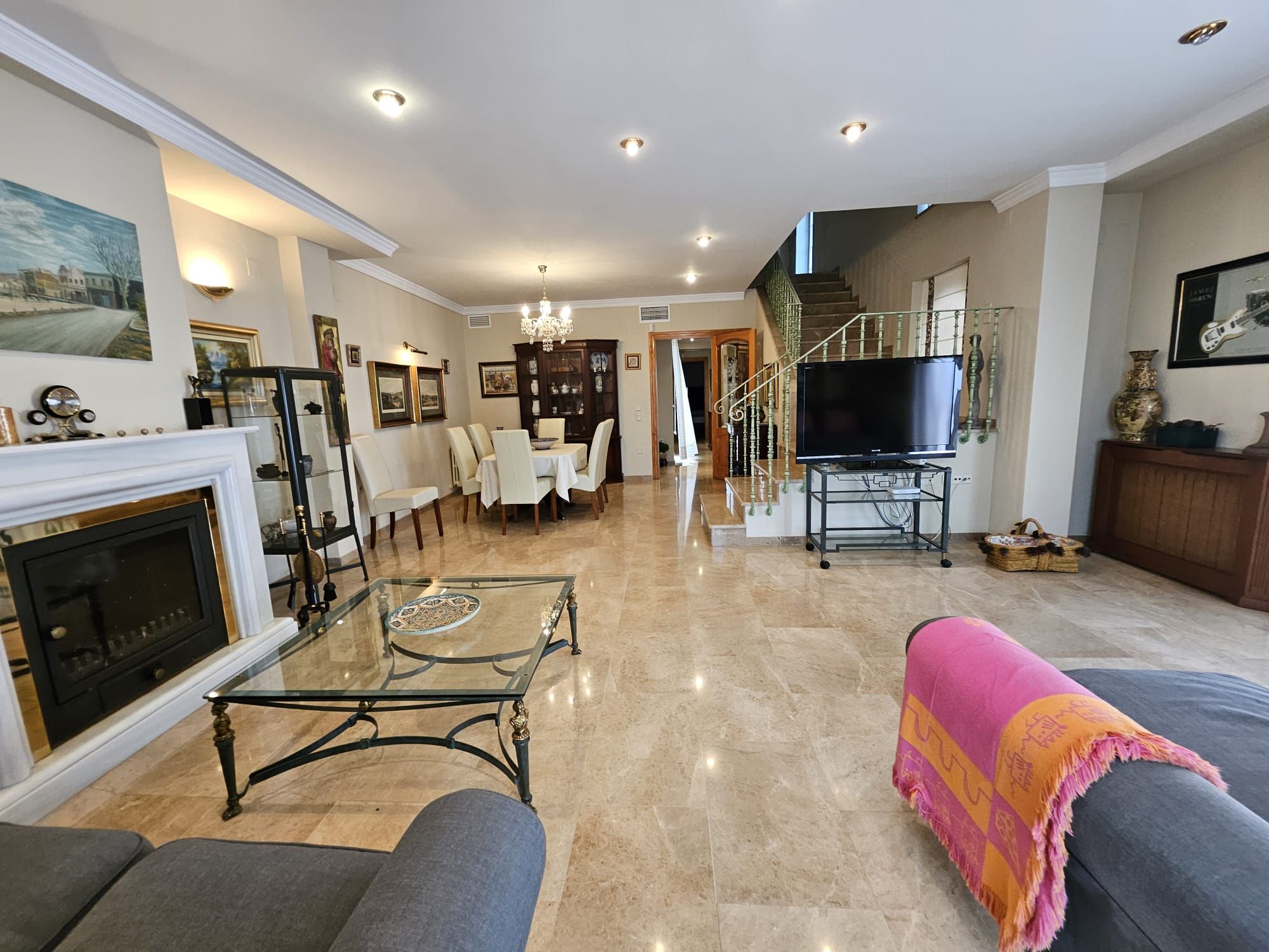 Living room of House or chalet to rent in Corbera  with Air Conditioner, Heating and Terrace