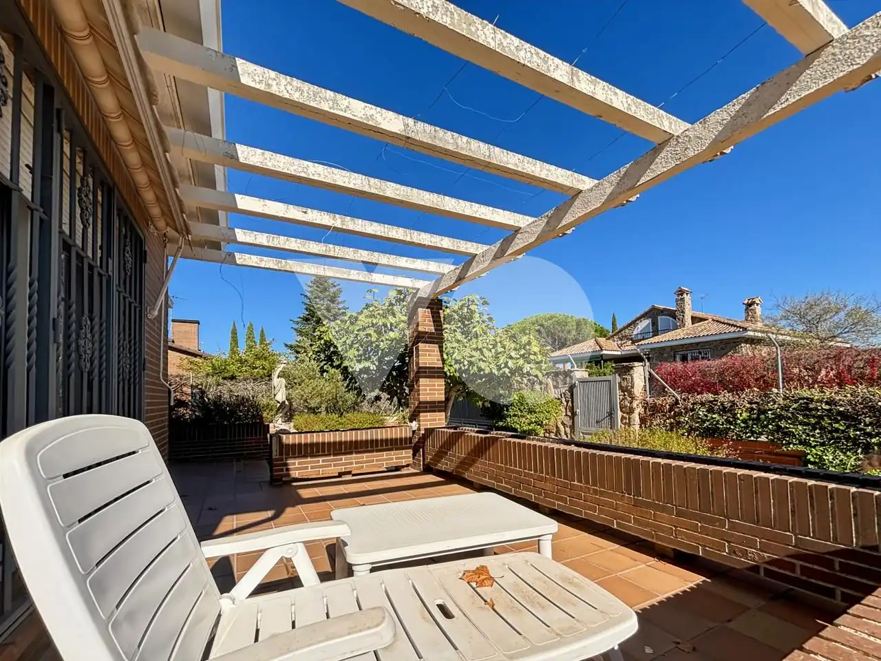 Terrassa de Casa o xalet en venda en Galapagar amb Calefacció, Jardí privat i Terrassa