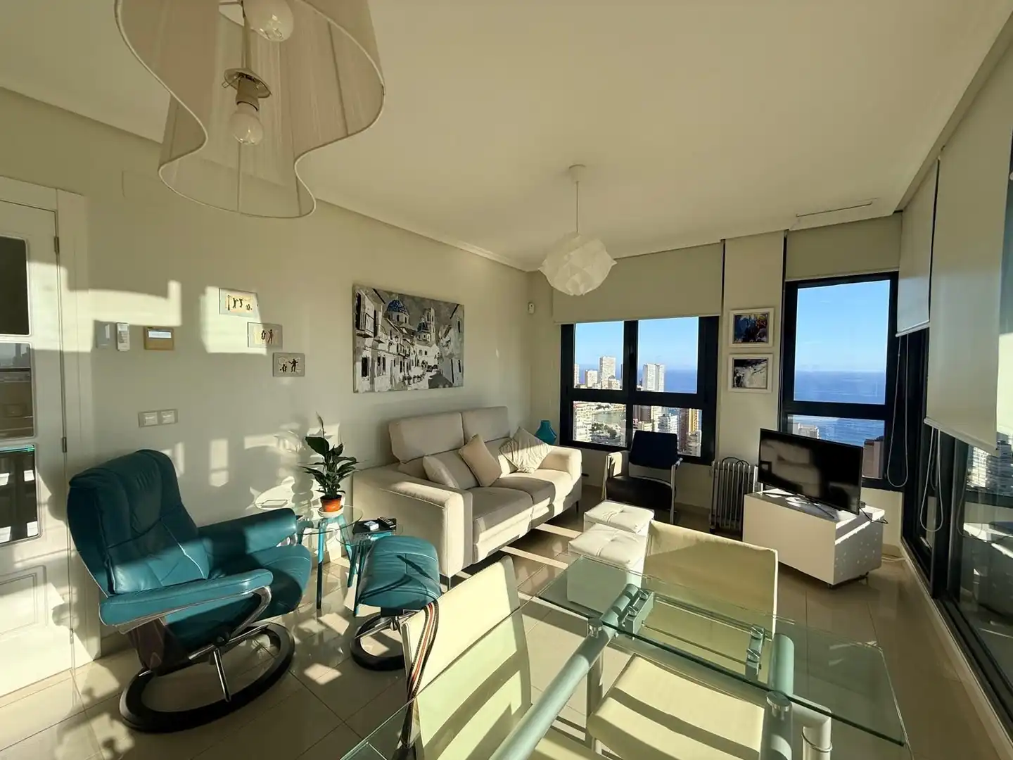 Living room of Attic for sale in Benidorm  with Air Conditioner and Community pool