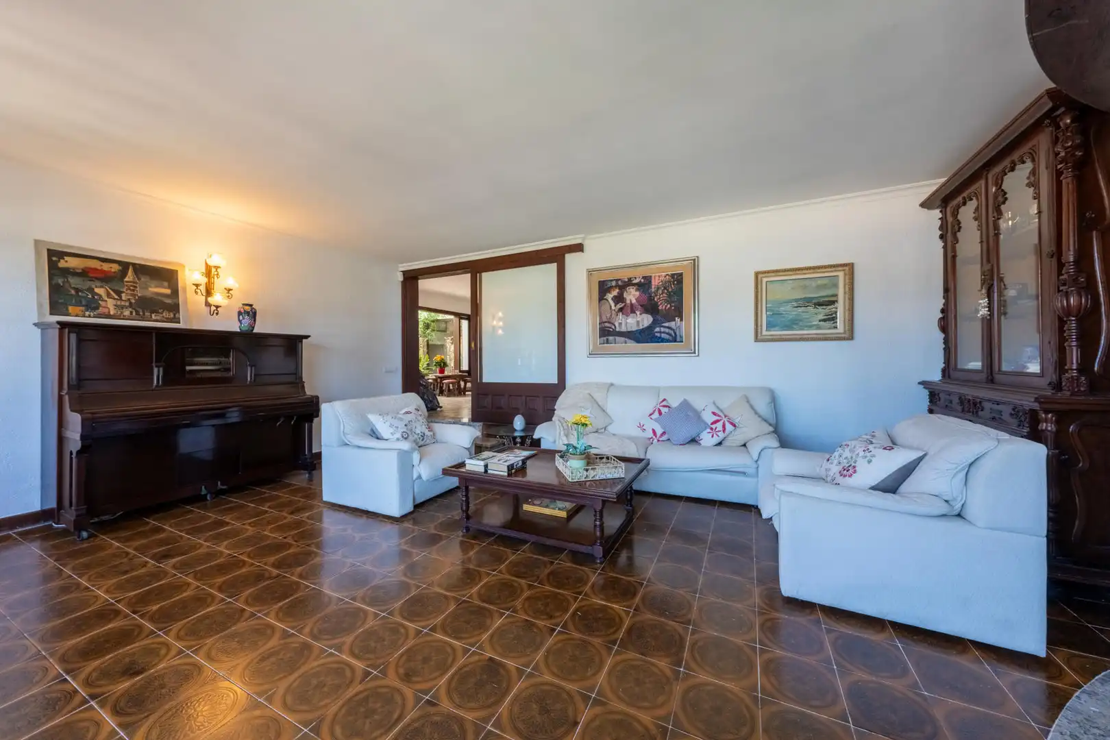 Sala d'estar de Finca rústica en venda en Capdepera amb Calefacció i Terrassa