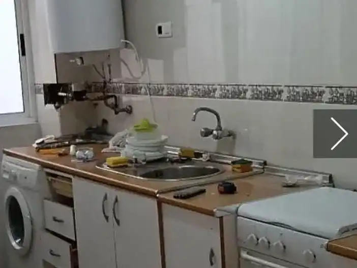 Kitchen of Flat for rent in Granada  with Furnished, Oven and Washing machine