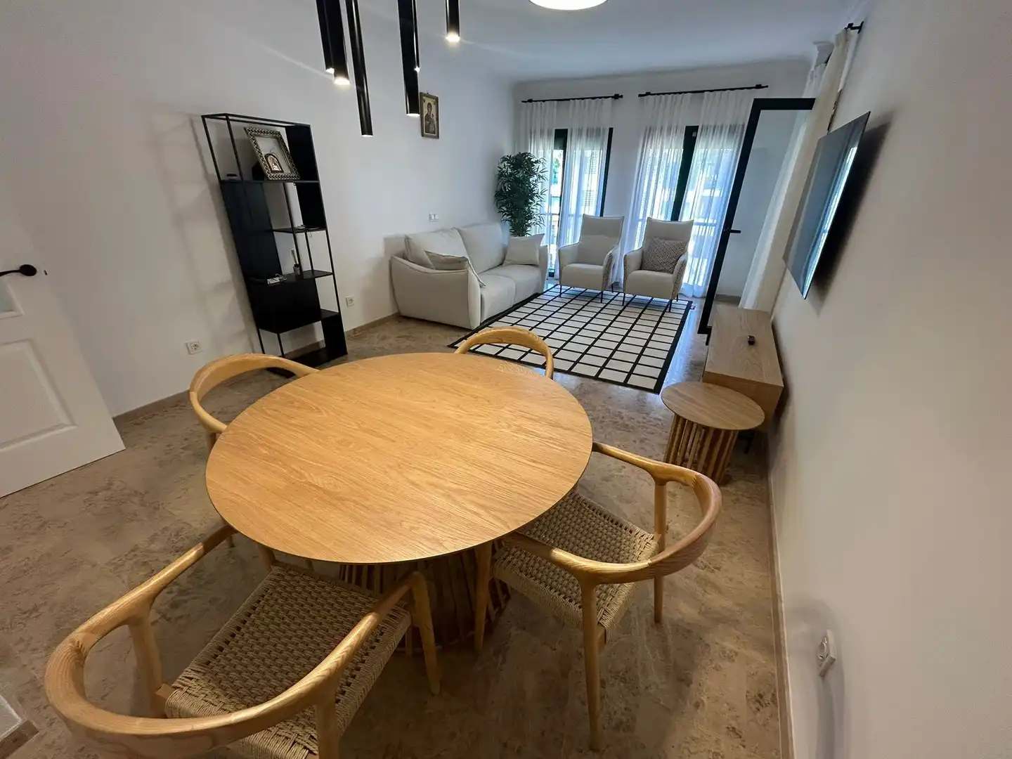 Dining room of Apartments for rent in Marbella  with Air Conditioner, Terrace and Swimming Pool