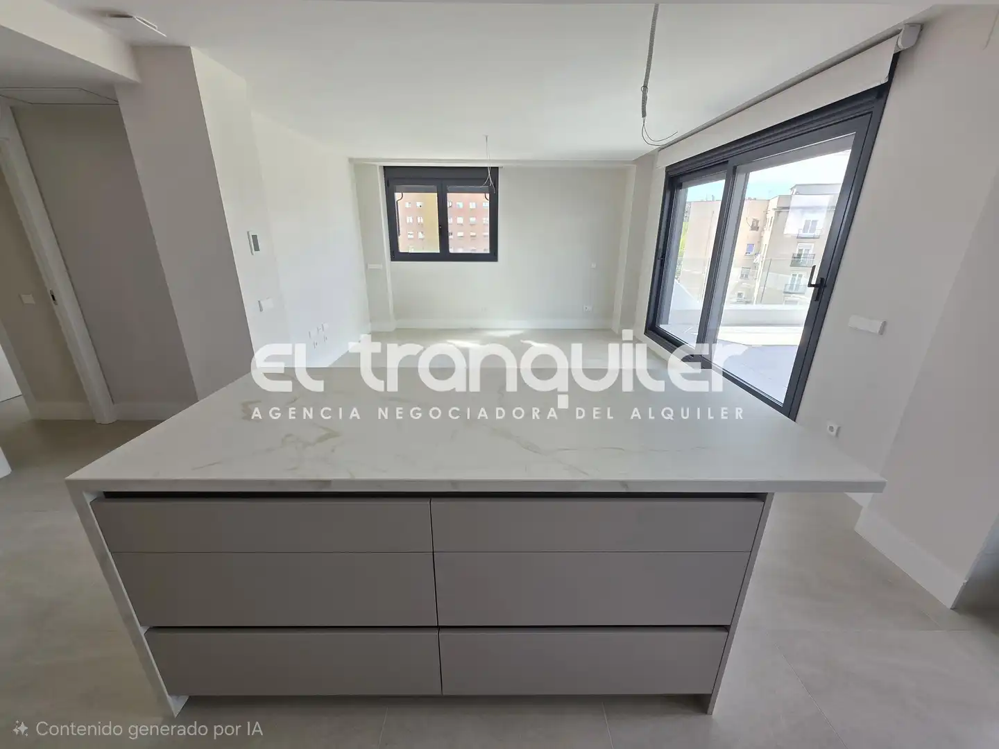 Kitchen of Flat for rent in Madrid  with Air Conditioner, Terrace and Storage room