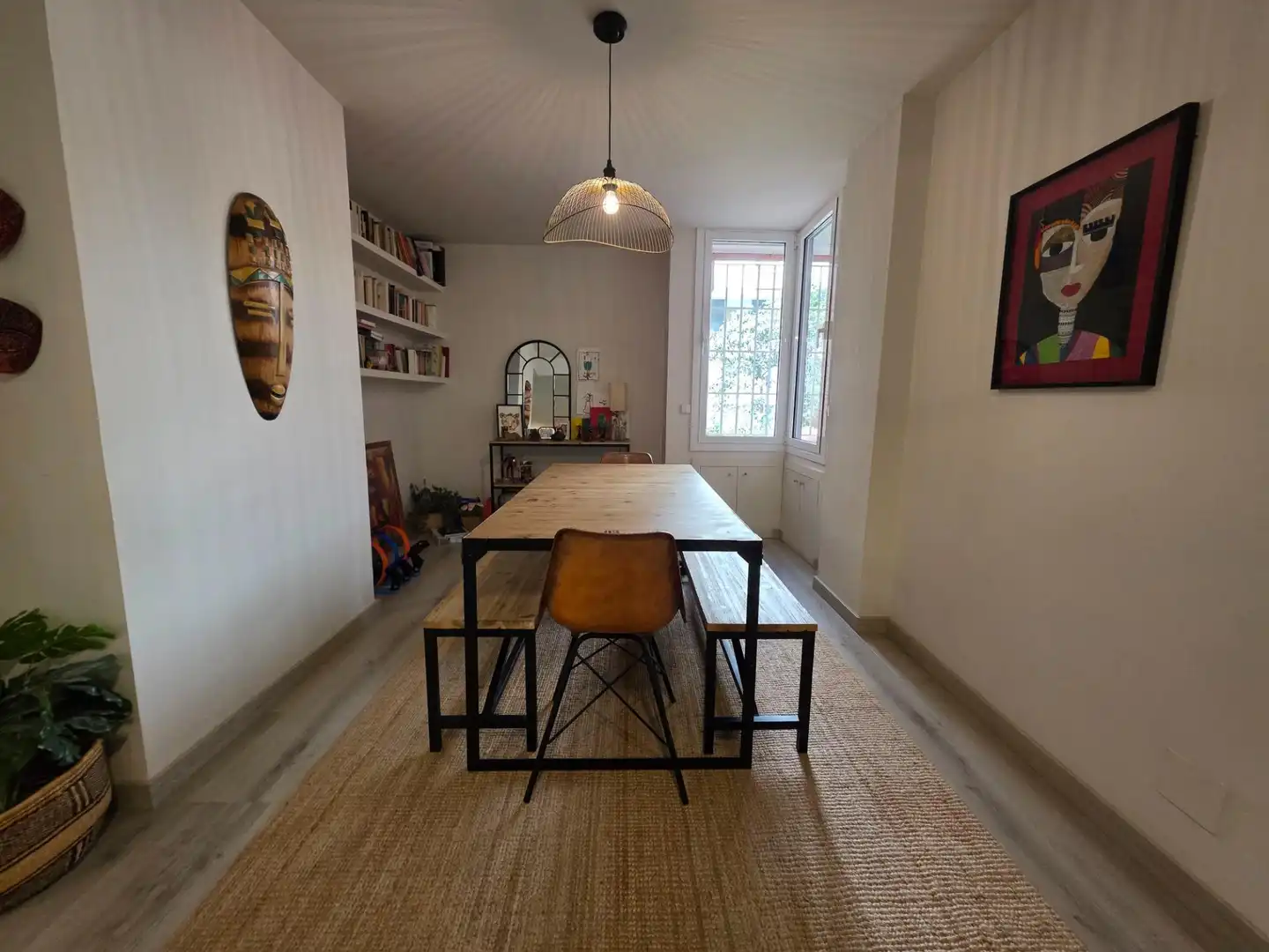 Esszimmer von Erdgeschoss zum Verkauf in Barcelona mit Parkett