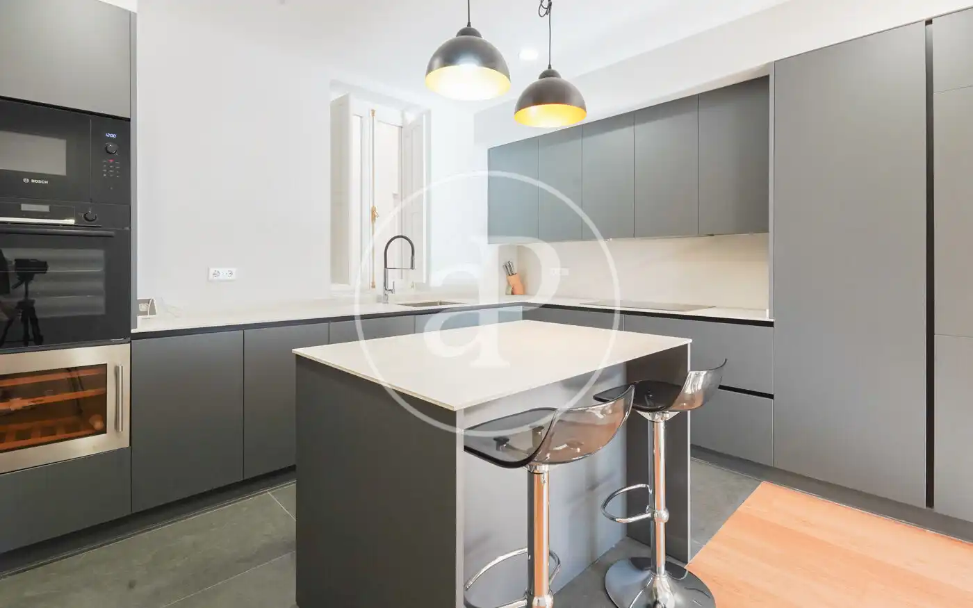 Kitchen of Flat for sale in Madrid  with Air Conditioner, Heating and Storage room
