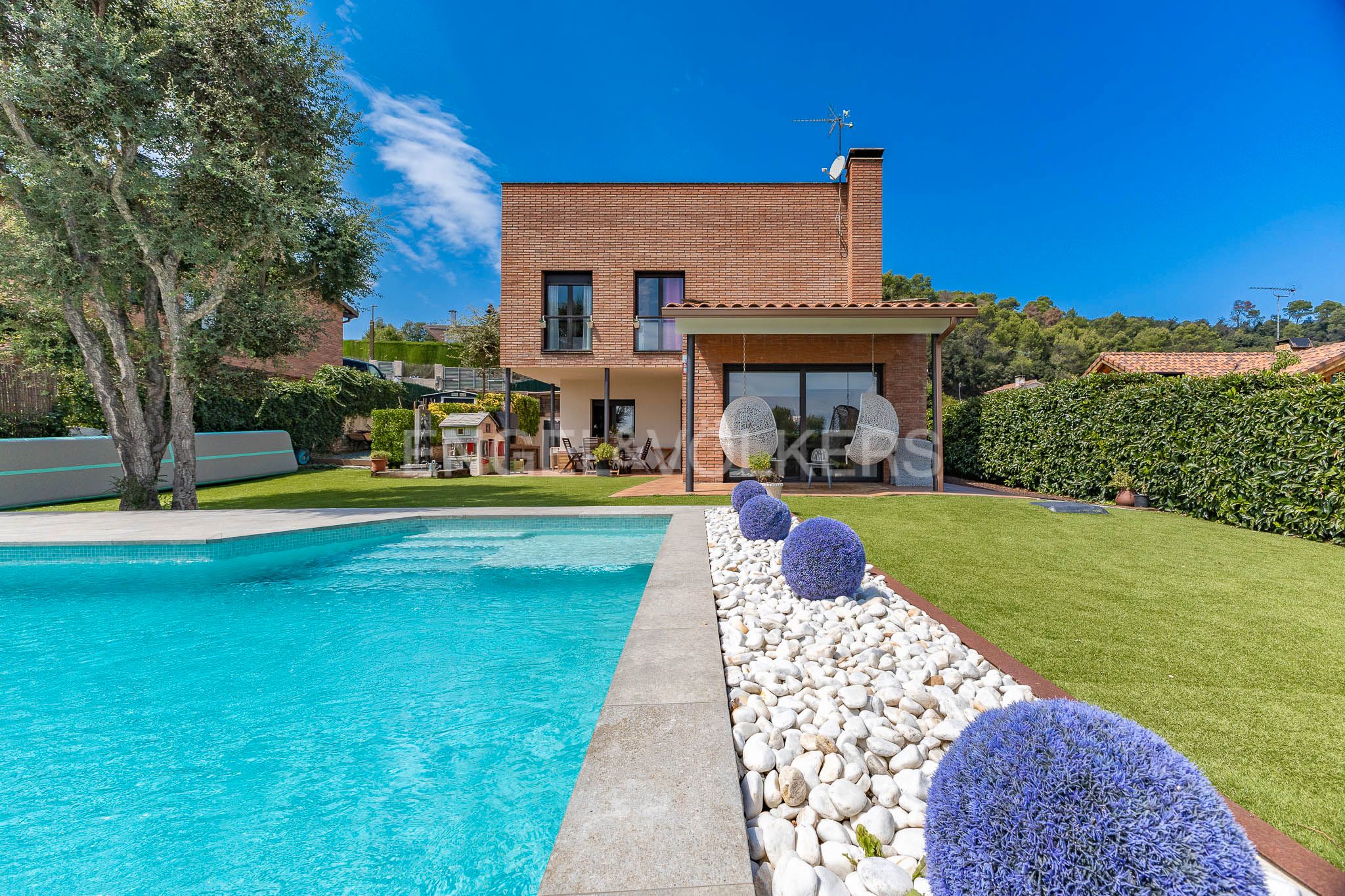 Exterior view of House or chalet for sale in Sant Quirze Safaja  with Heating, Private garden and Swimming Pool