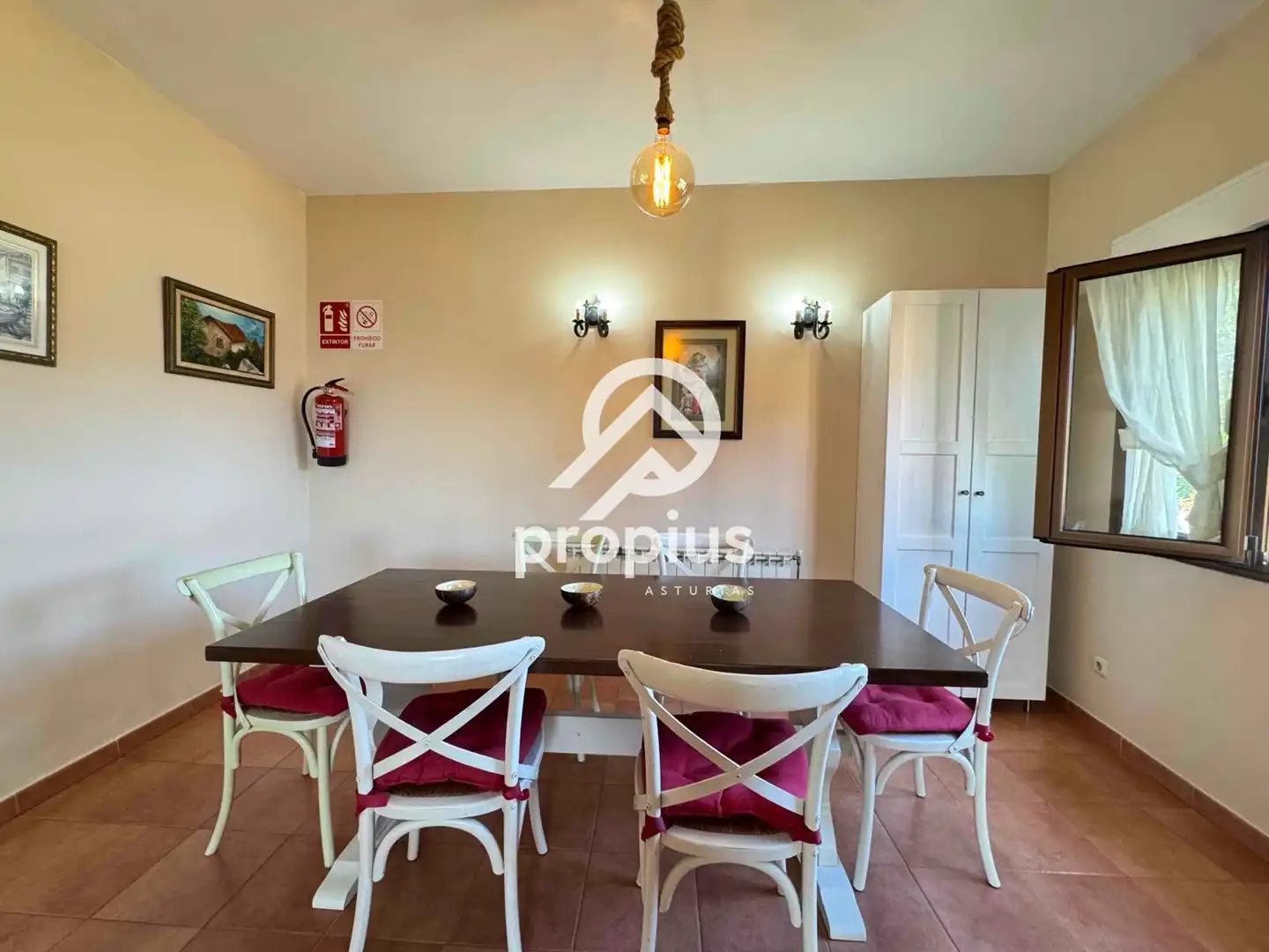 Dining room of Houses for sale in Llanes  with Heating, Private garden and Parquet flooring