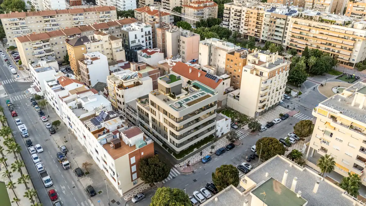 Vista exterior de Dúplex en venda en Málaga amb Aire condicionat, Terrassa i Piscina comunitària