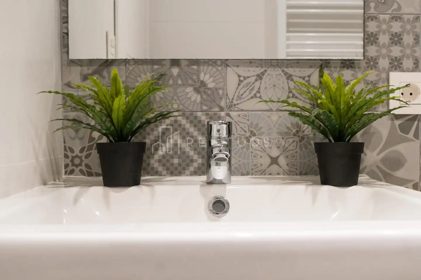 Baño de Dúplex de alquiler en Barcelona con Aire acondicionado, Terraza y Amueblado