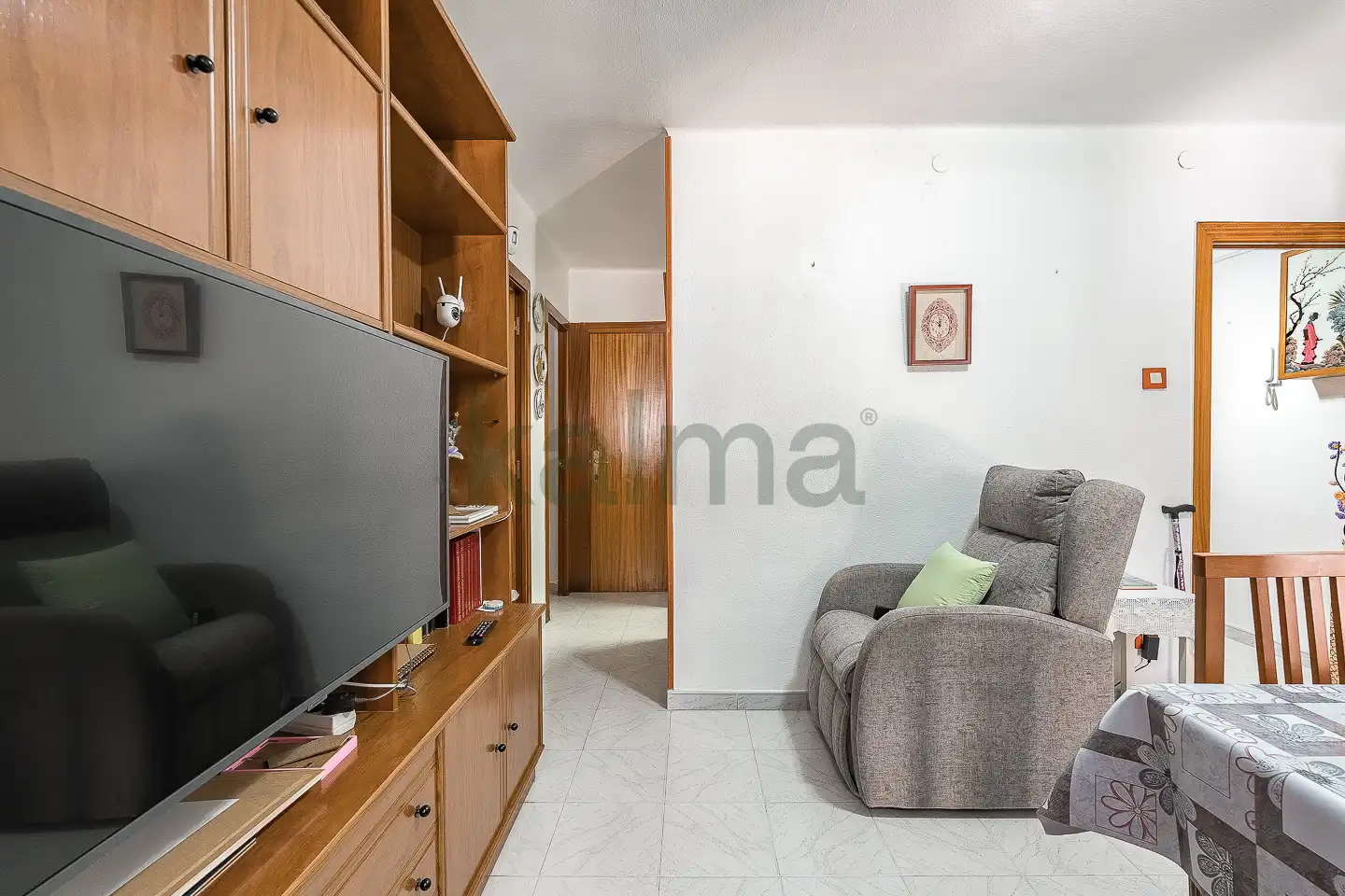 Sala d'estar de Pis en venda en Santa Coloma de Gramenet amb Aire condicionat, Calefacció i Balcó