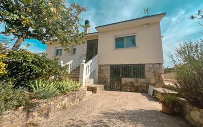 Exterior view of House or chalet for sale in Cabanillas de la Sierra  with Terrace and Swimming Pool