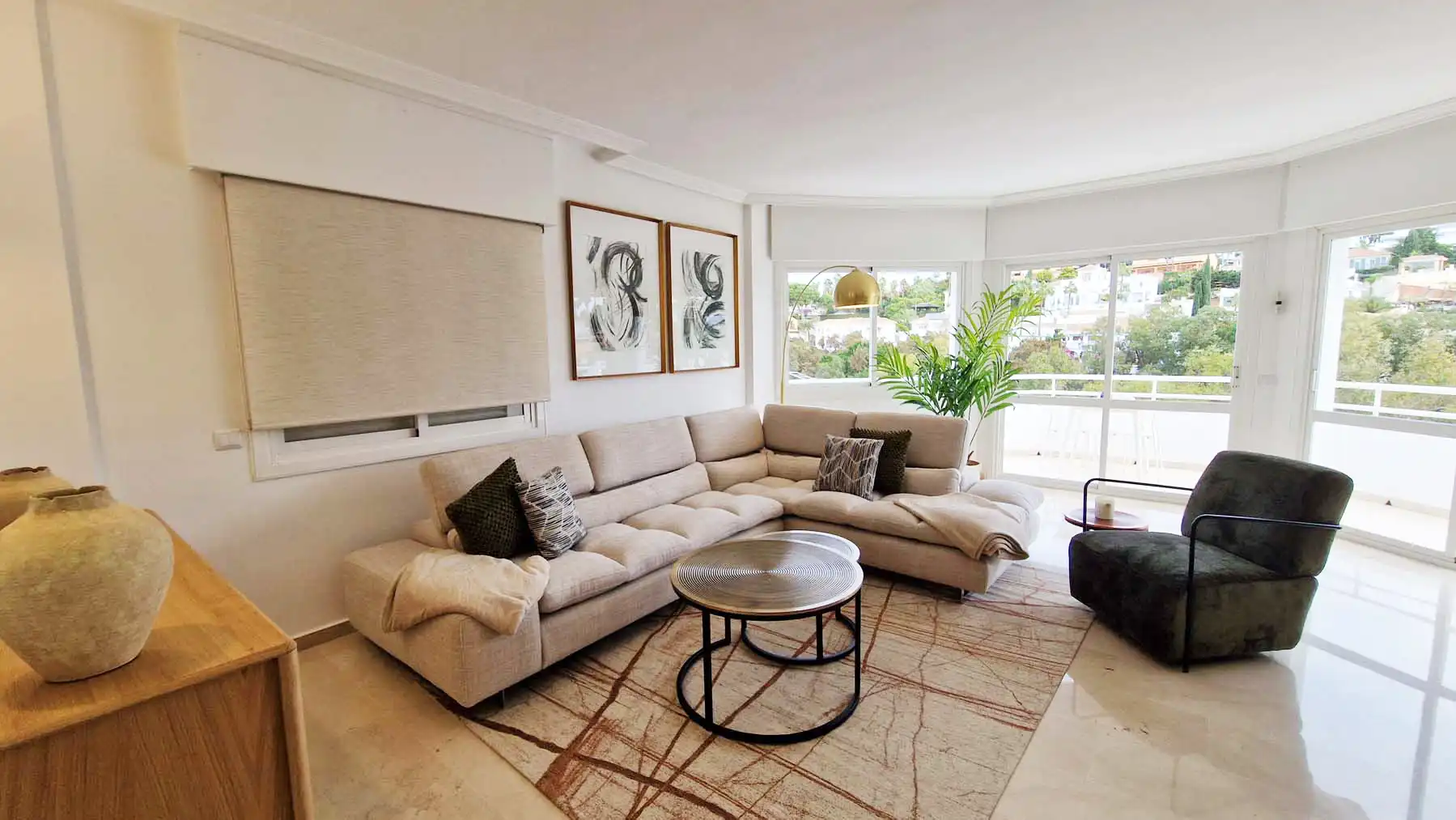 Sala de estar de Ático en venta en Benalmádena con Aire acondicionado, Calefacción y Terraza