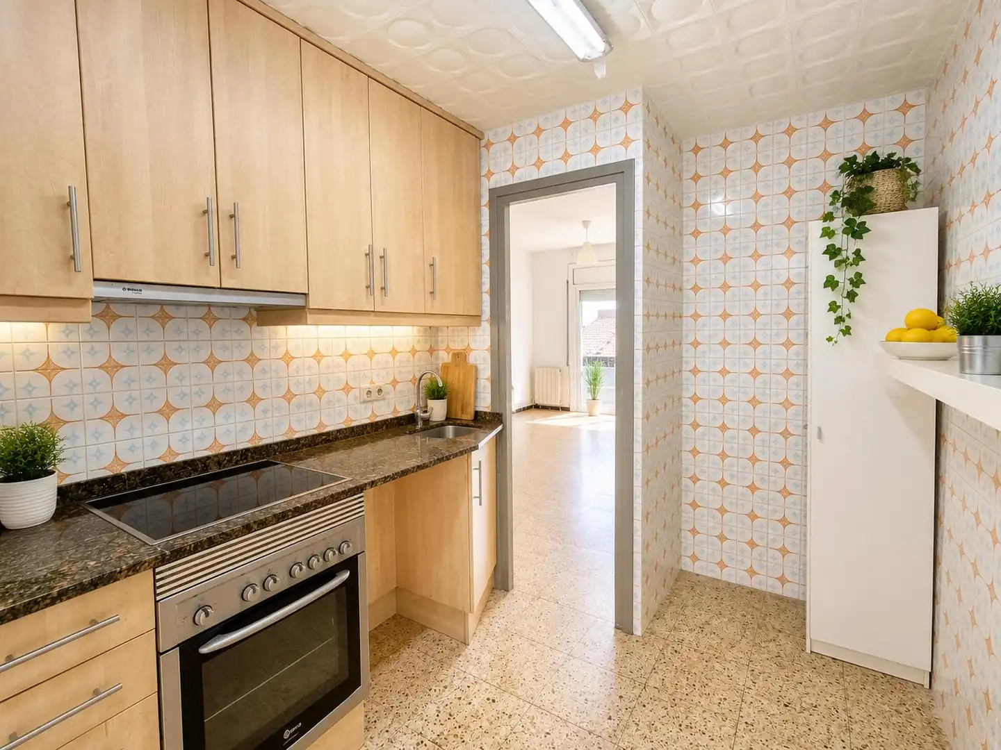 Kitchen of Flat for sale in Sabadell  with Heating, Oven and Balcony
