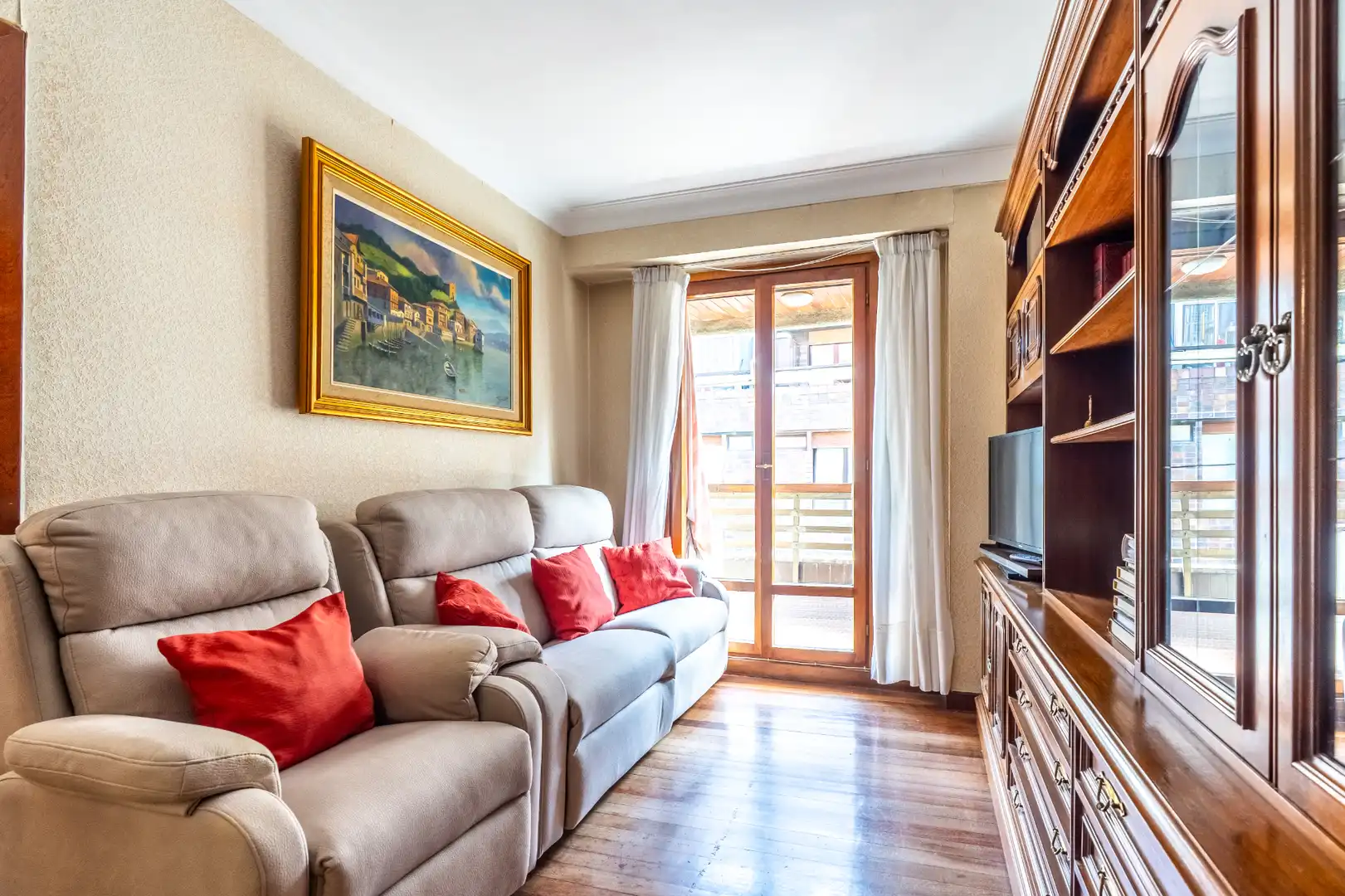 Sala de estar de Piso en venta en Donostia - San Sebastián  con Calefacción, Amueblado y Horno