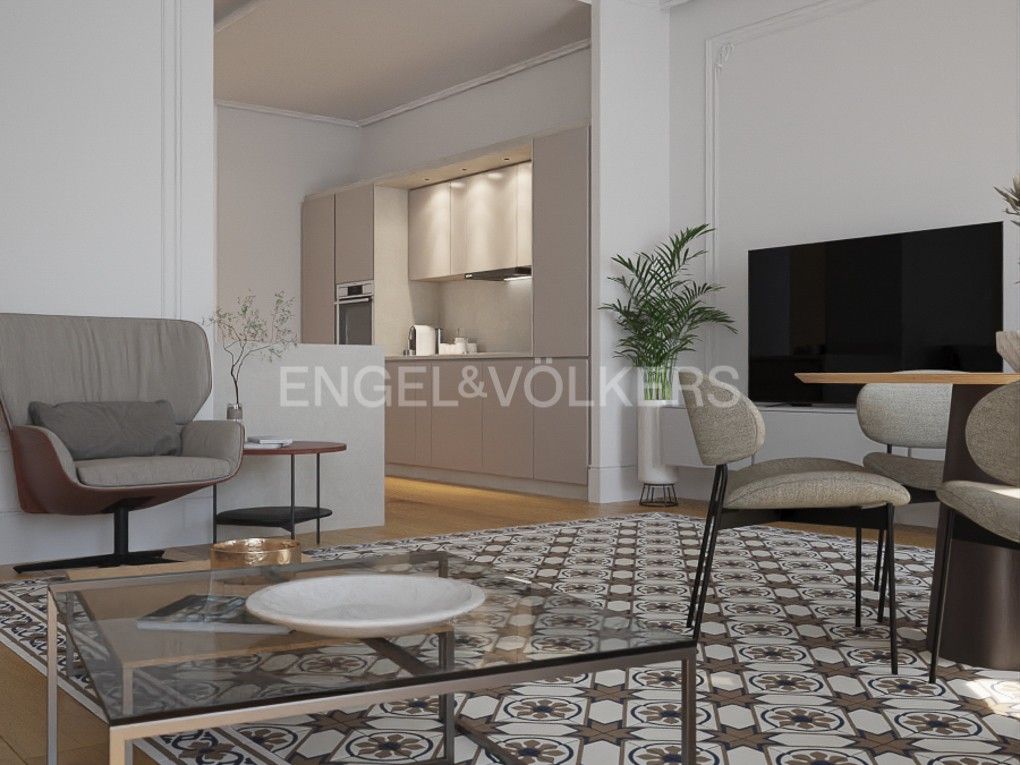 Sala d'estar de Apartament en venda en  Valencia Capital amb Aire condicionat, Calefacció i Balcó
