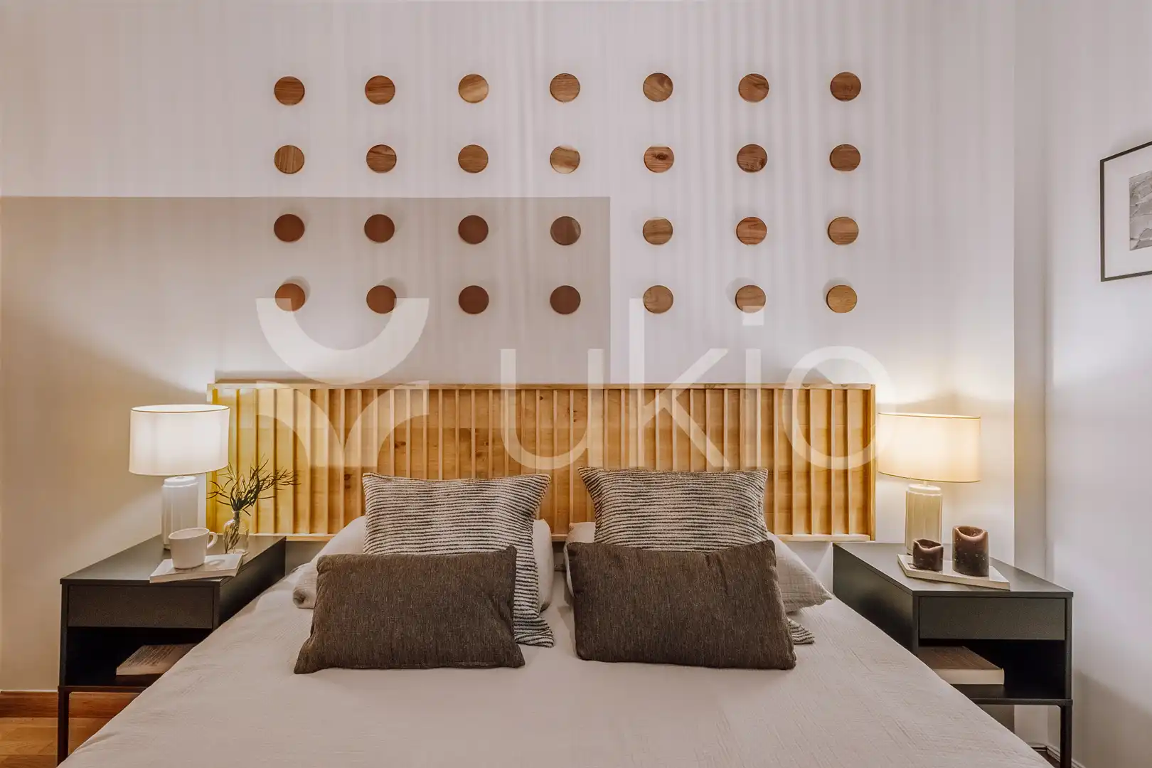 Schlafzimmer von Wohnungen zur Miete in Madrid mit Klimaanlage, Heizung und Möbliert