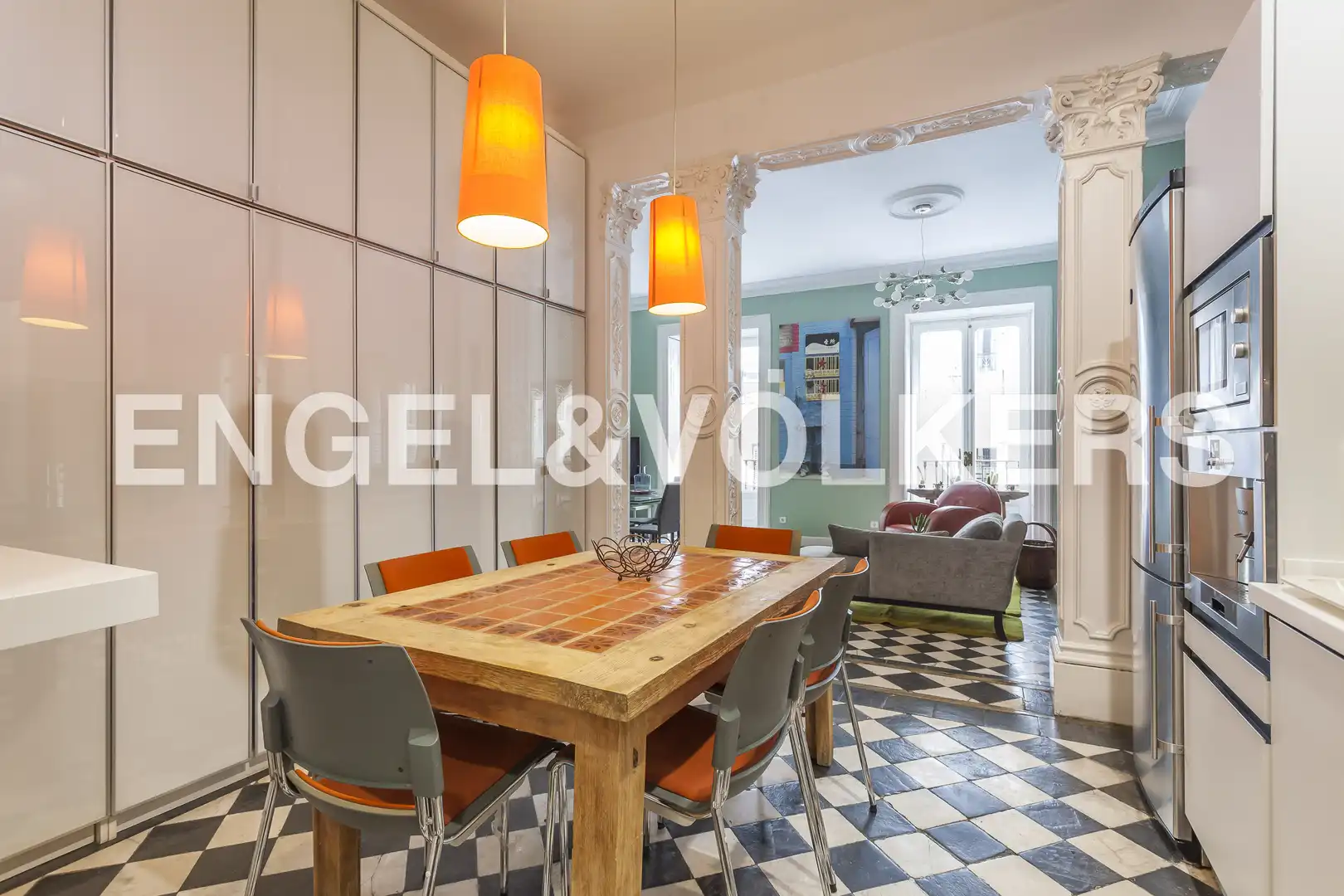 Comedor de Piso de alquiler en Madrid con Aire acondicionado, Calefacción y Parquet