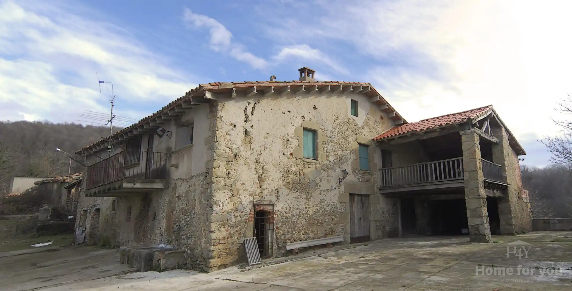 Exterior view of Country homes for sale in Vidrà  with Terrace, Storage room and Balcony