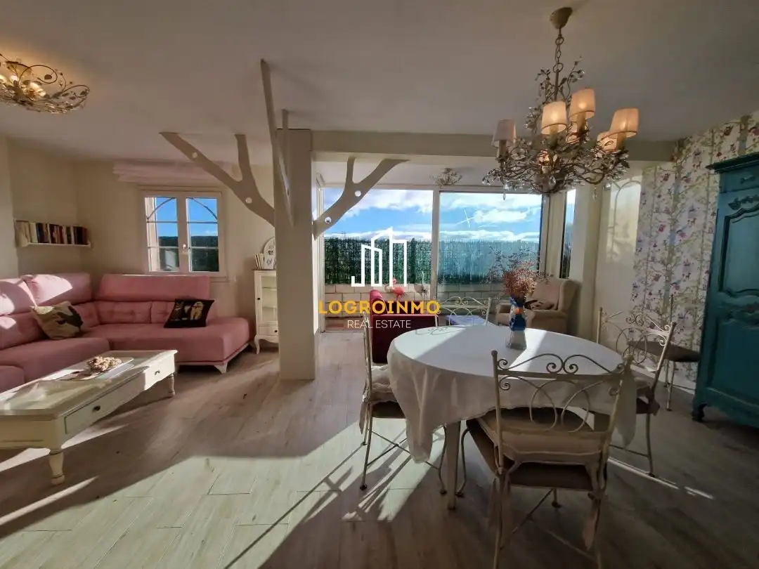 Dining room of Houses for sale in Lapoblación  with Heating, Private garden and Parquet flooring