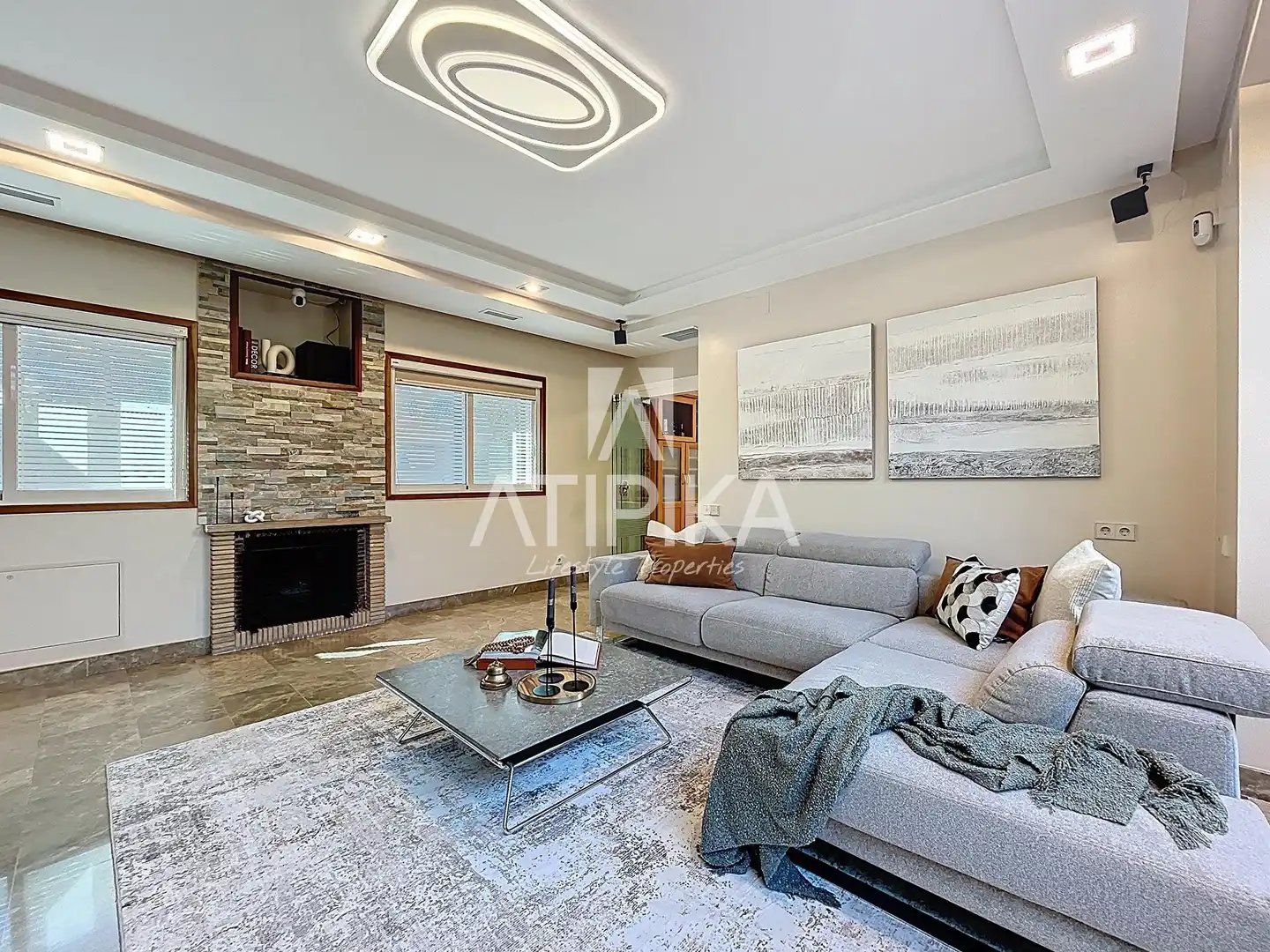 Sala de estar de Casa o chalet de alquiler en Castelldefels con Aire acondicionado, Calefacción y Terraza