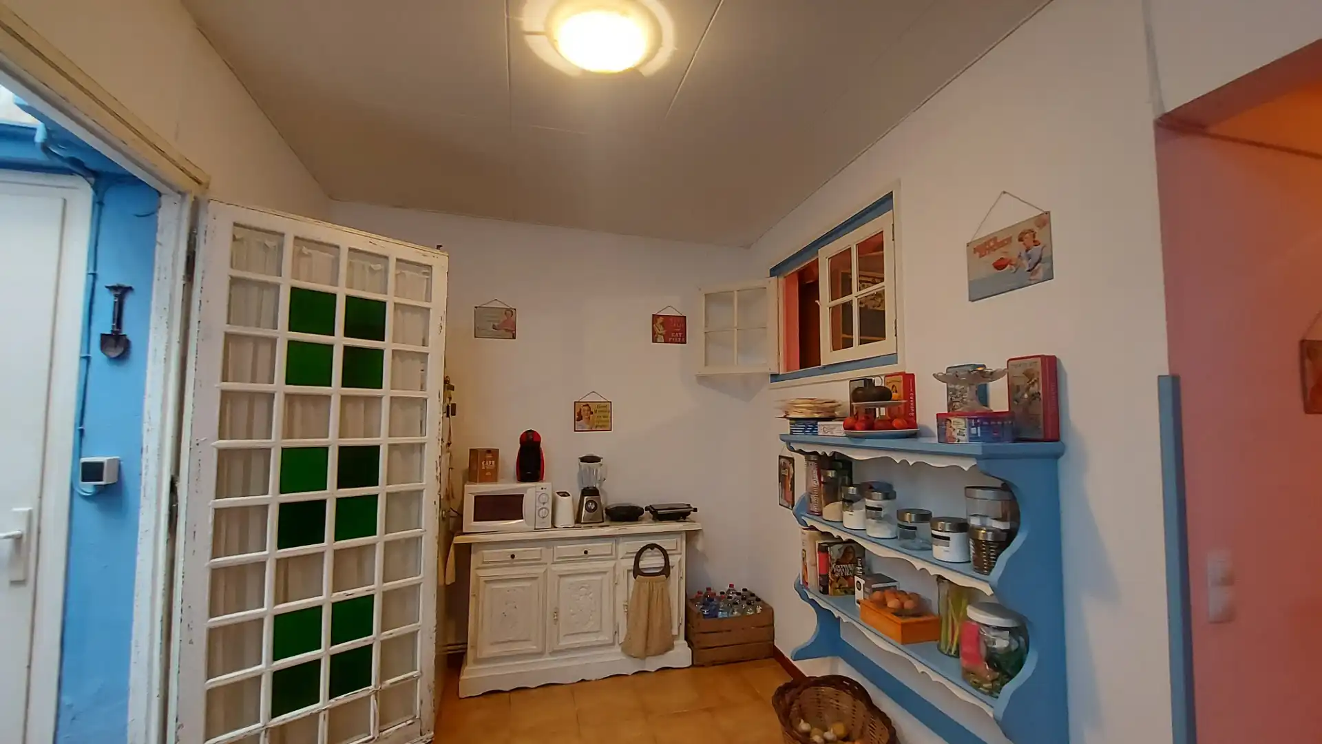 Cocina de Casa adosada en venta en Caldes d'Estrac con Calefacción, Parquet y Amueblado
