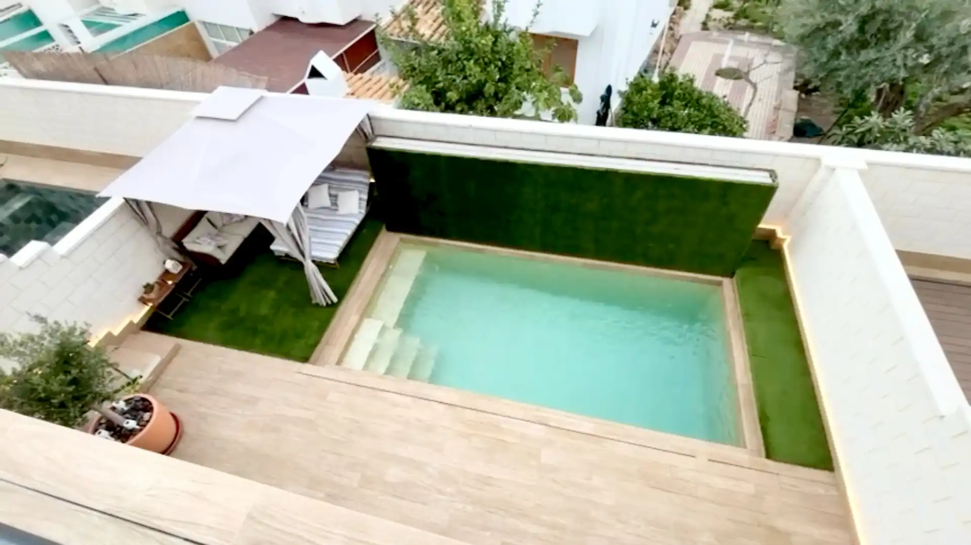 Piscina de Casa o xalet en venda en Sant Joan d'Alacant amb Aire condicionat, Jardí privat i Terrassa