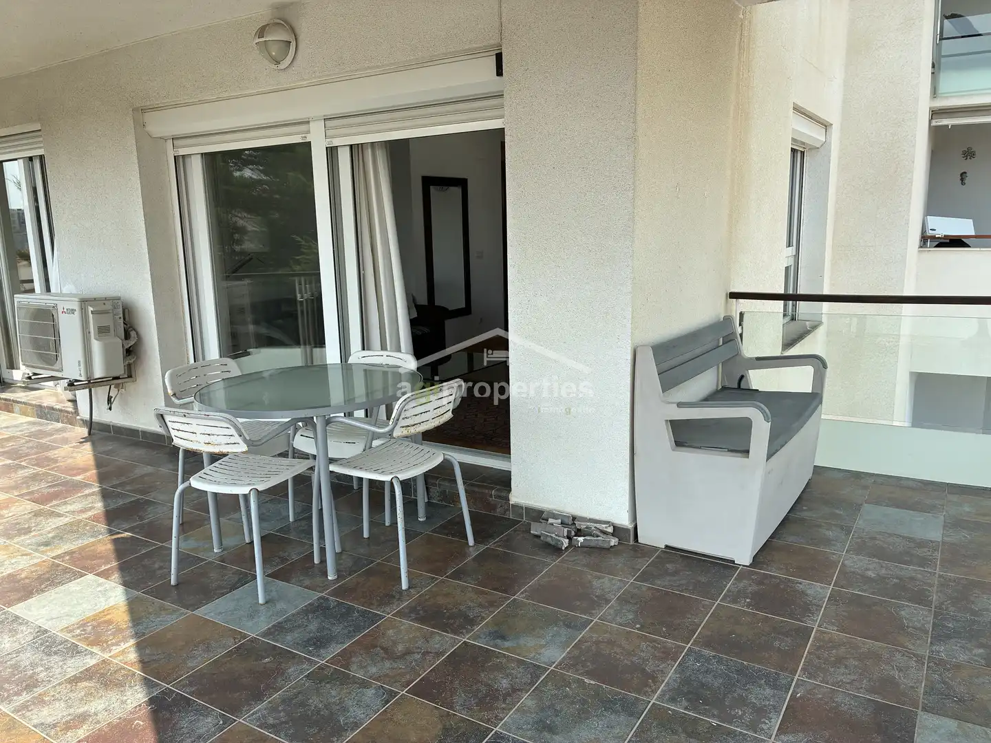 Terrace of Apartments for sale in Roses  with Parquet flooring, Terrace and Furnished
