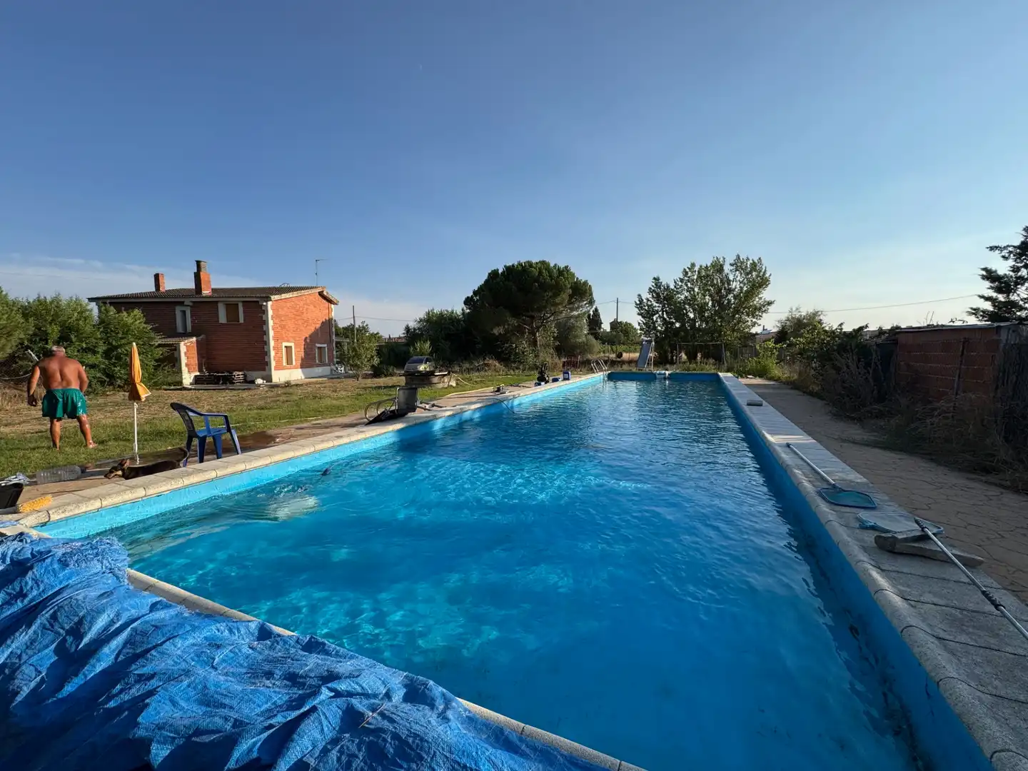 Piscina de Casa o chalet en venta en Peñafiel con Jardín privado, Terraza y Trastero