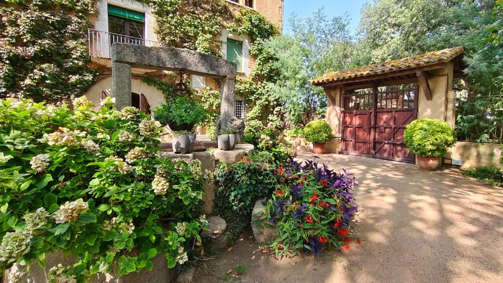 Garten von Country house zur Miete in Llagostera mit Heizung, Privatgarten und Terrasse