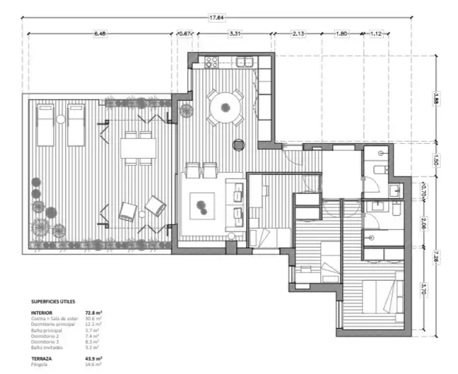 Attic for sale in Madrid  with Air Conditioner, Heating and Private garden