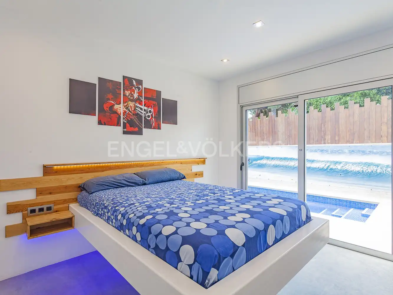 Bedroom of Houses for rent in Castelldefels  with Air Conditioner, Heating and Private garden