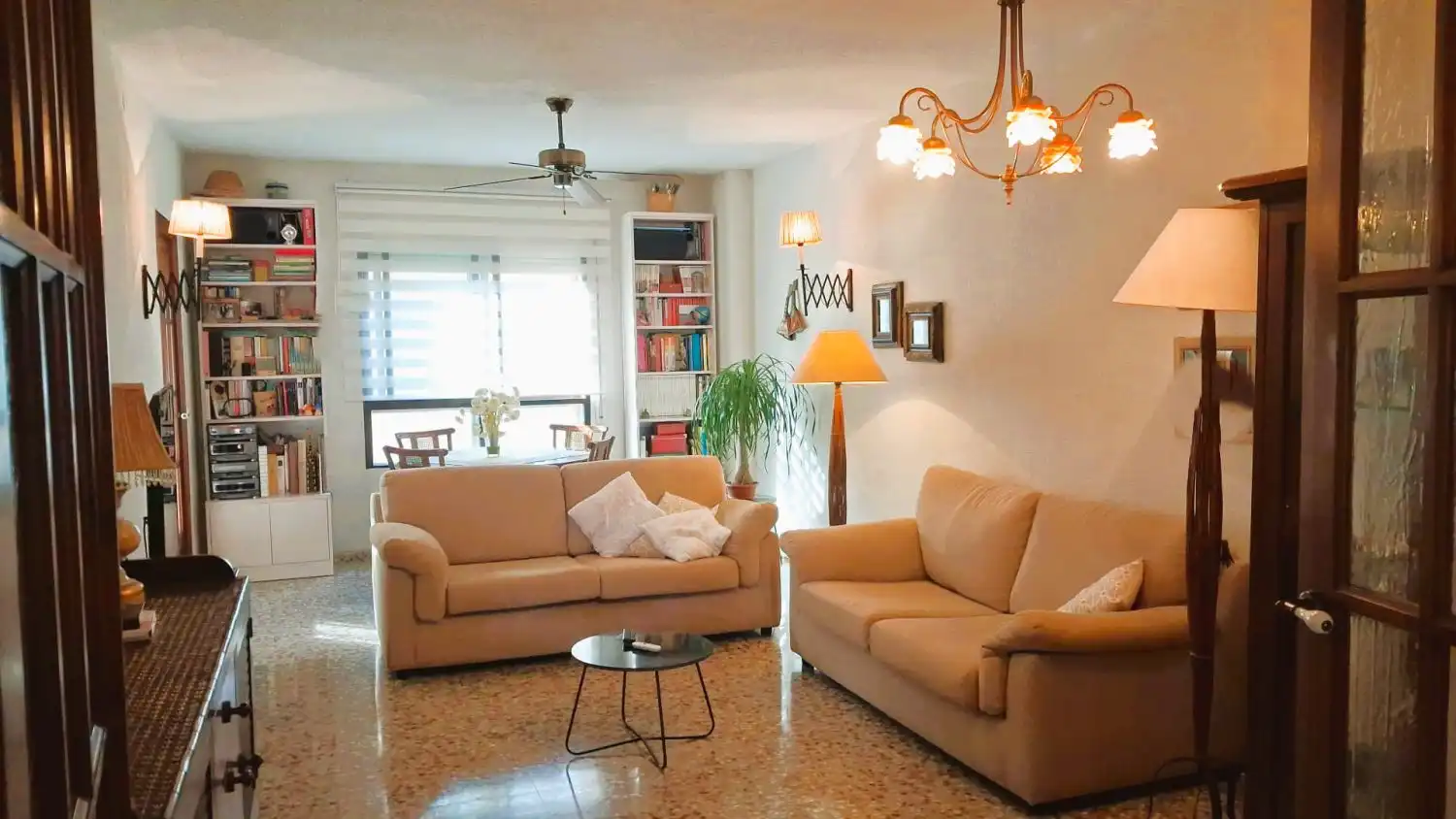 Living room of Flat for sale in Villajoyosa / La Vila Joiosa  with Air Conditioner and Terrace