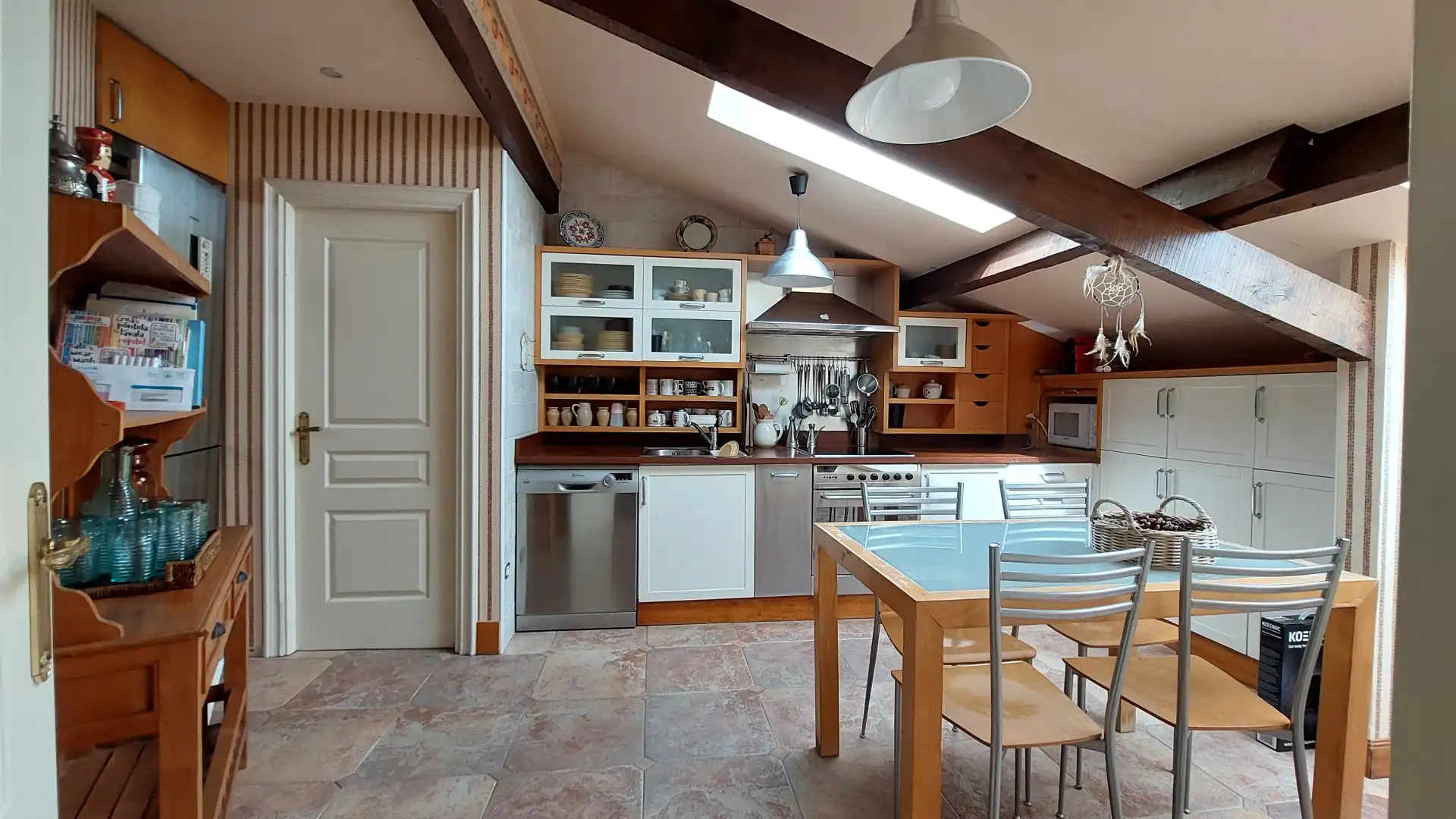 Küche von Dachboden zum Verkauf in Getxo  mit Heizung, Privatgarten und Abstellraum