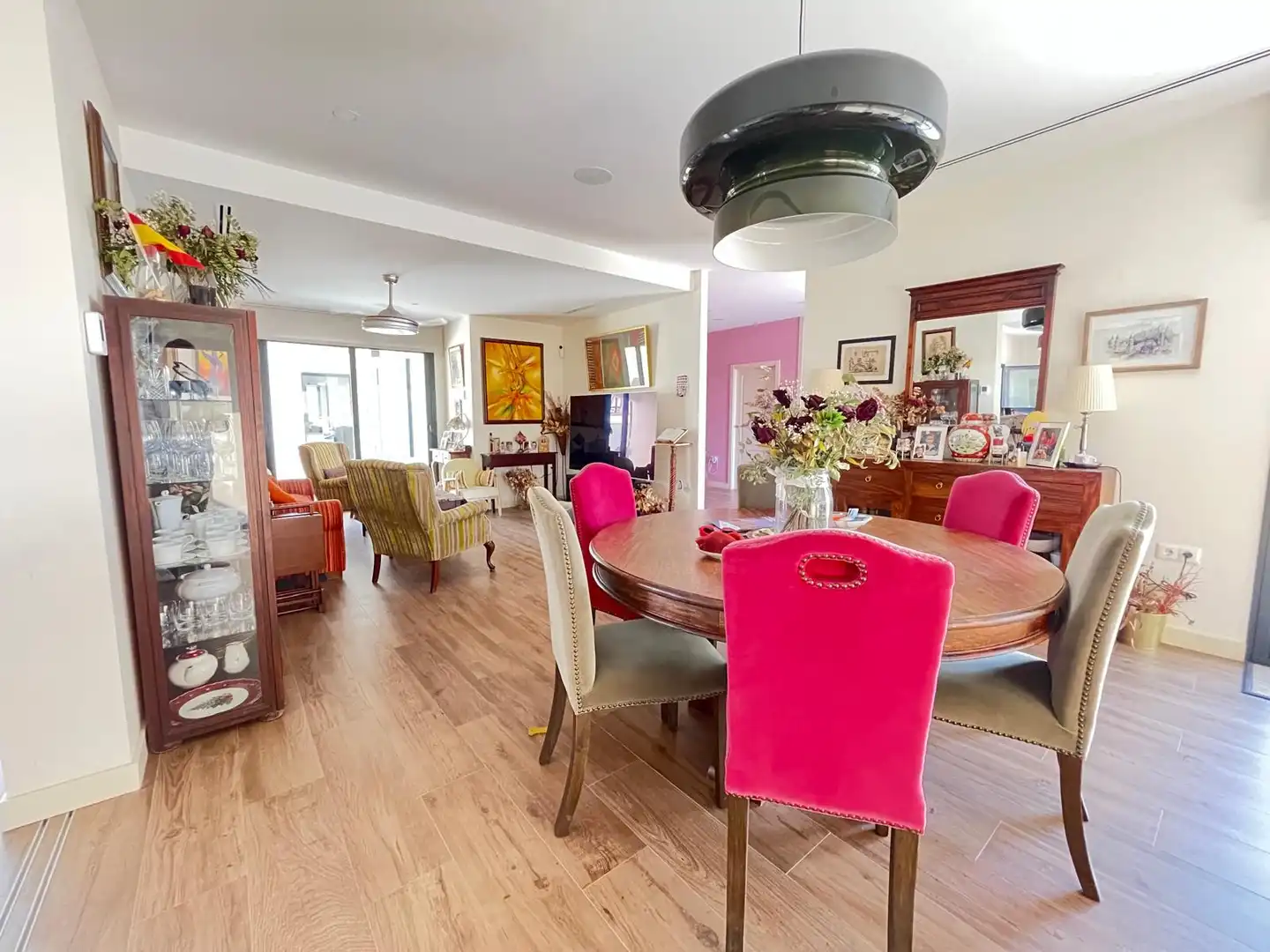 Dining room of Houses for sale in Palomares del Río  with Air Conditioner, Private garden and Swimming Pool