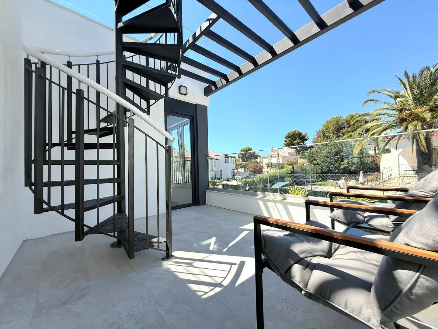Terrassa de Casa o xalet en venda en La Nucia amb Aire condicionat, Jardí privat i Terrassa