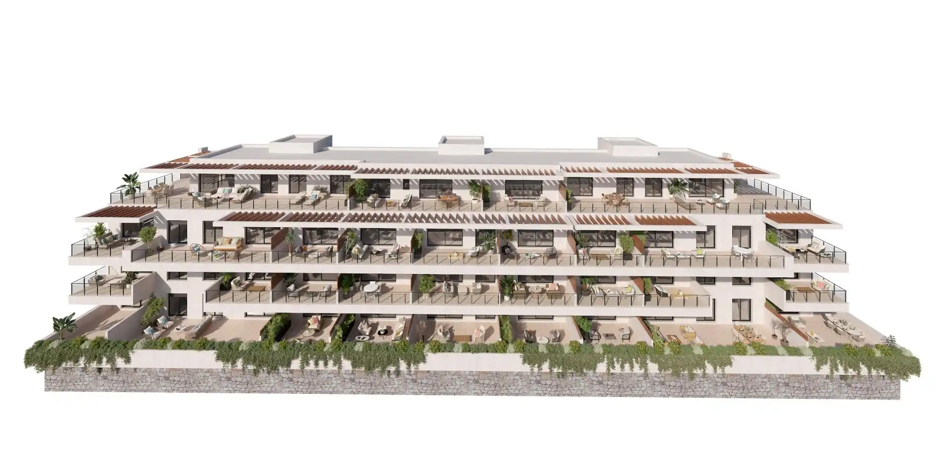 Vista exterior de Planta baja en venta en Mijas con Aire acondicionado, Jardín privado y Terraza