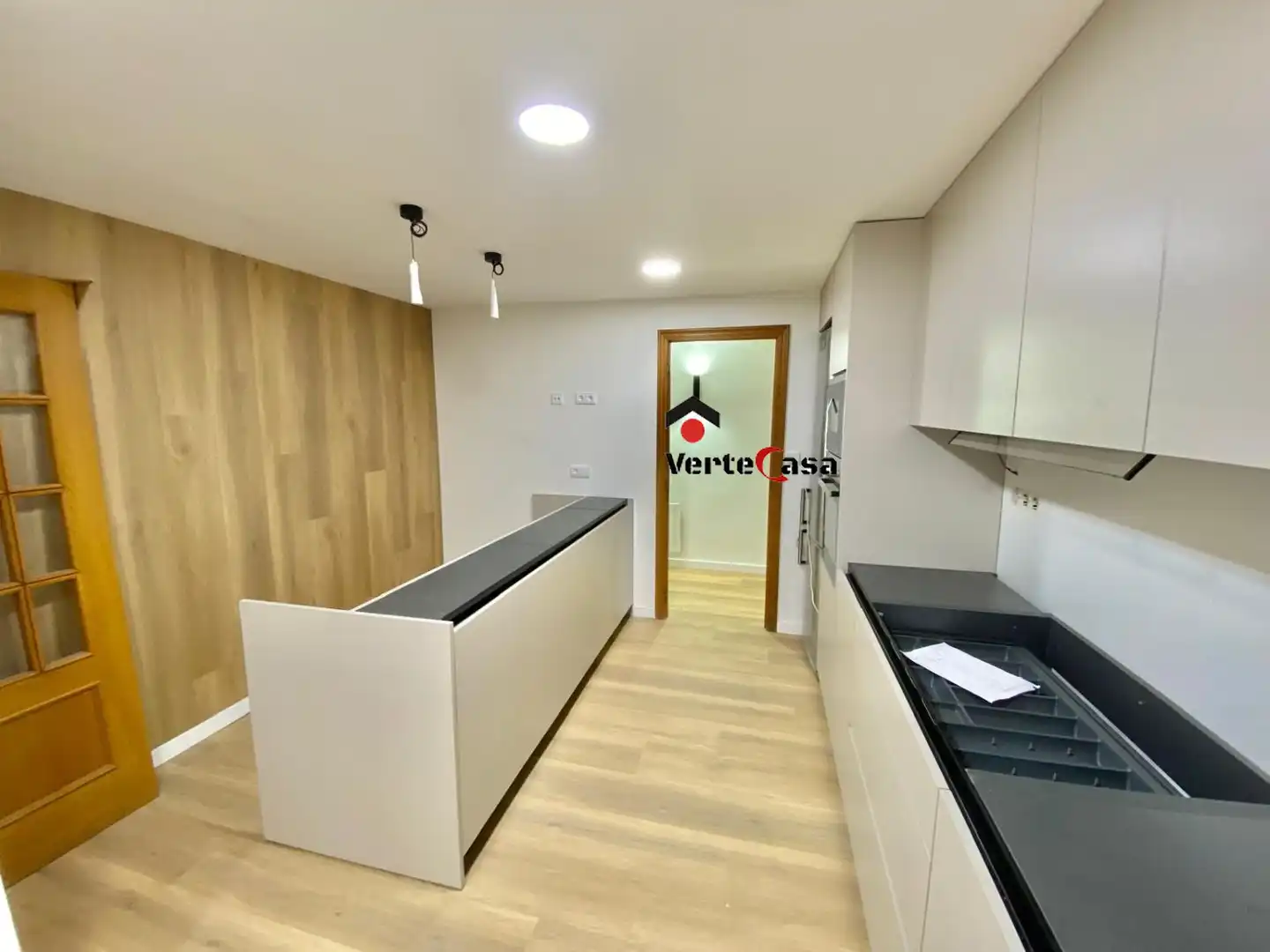 Cocina de Piso de alquiler en Valencia con Aire acondicionado, Calefacción y Parquet