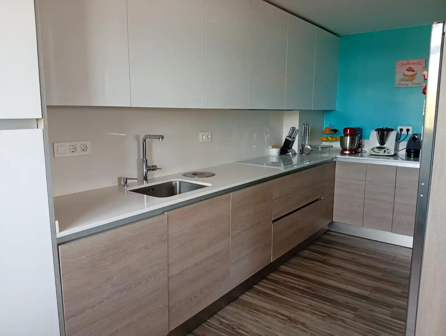Cocina de Piso en venta en Gijón  con Calefacción, Parquet y Terraza