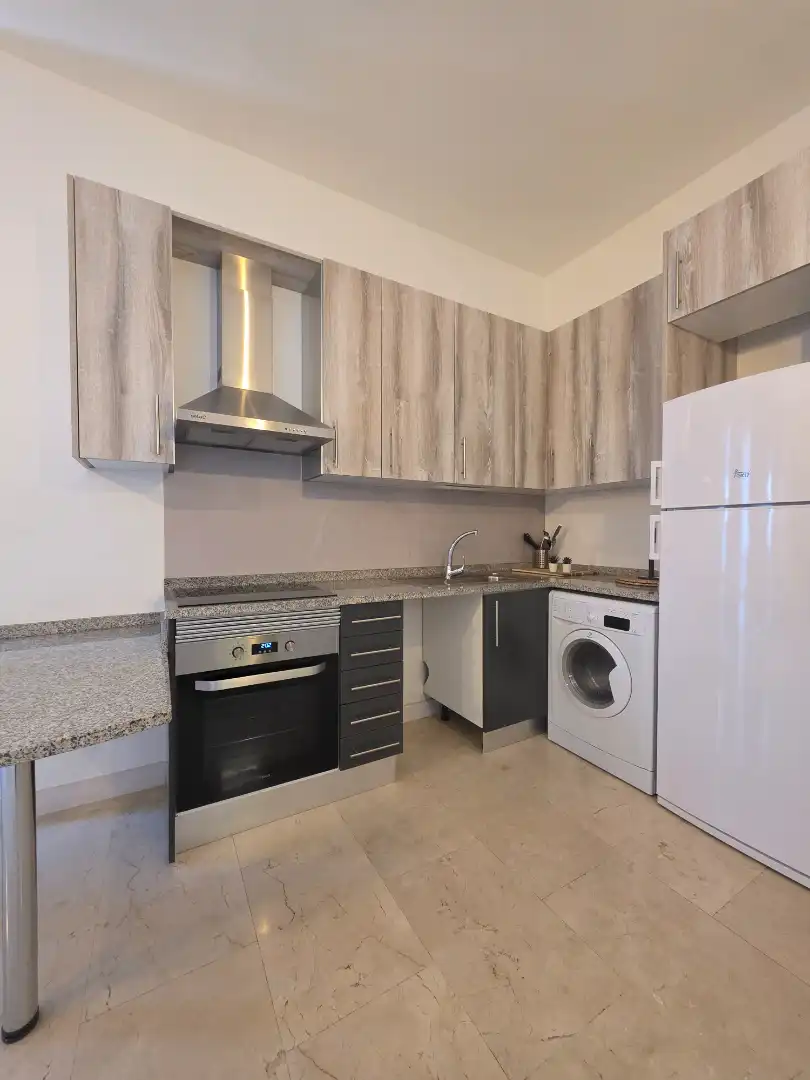 Kitchen of Flat for rent in Madrid  with Air Conditioner, Heating and Furnished