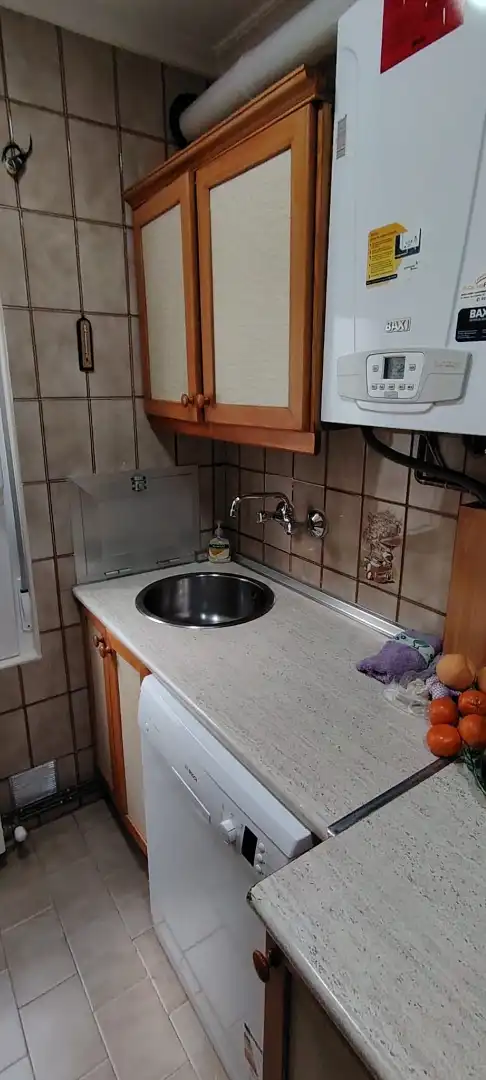 Küche von Wohnung zur Miete in Salamanca mit Heizung, Möbliert und Waschmaschine
