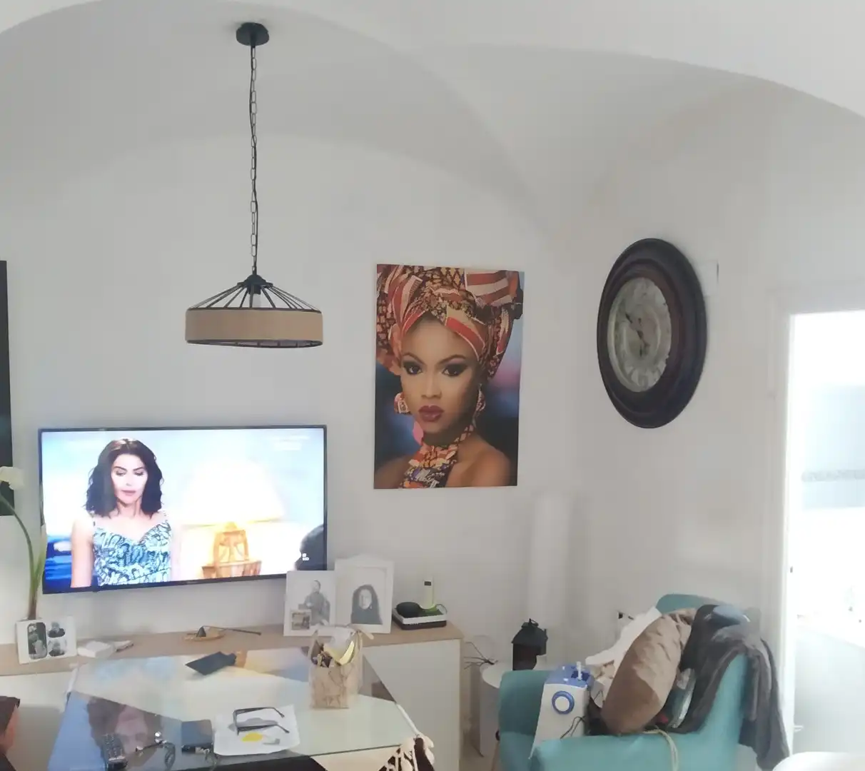 Sala de estar de Apartamento en venta en Jerez de los Caballeros con Terraza, Trastero y Amueblado