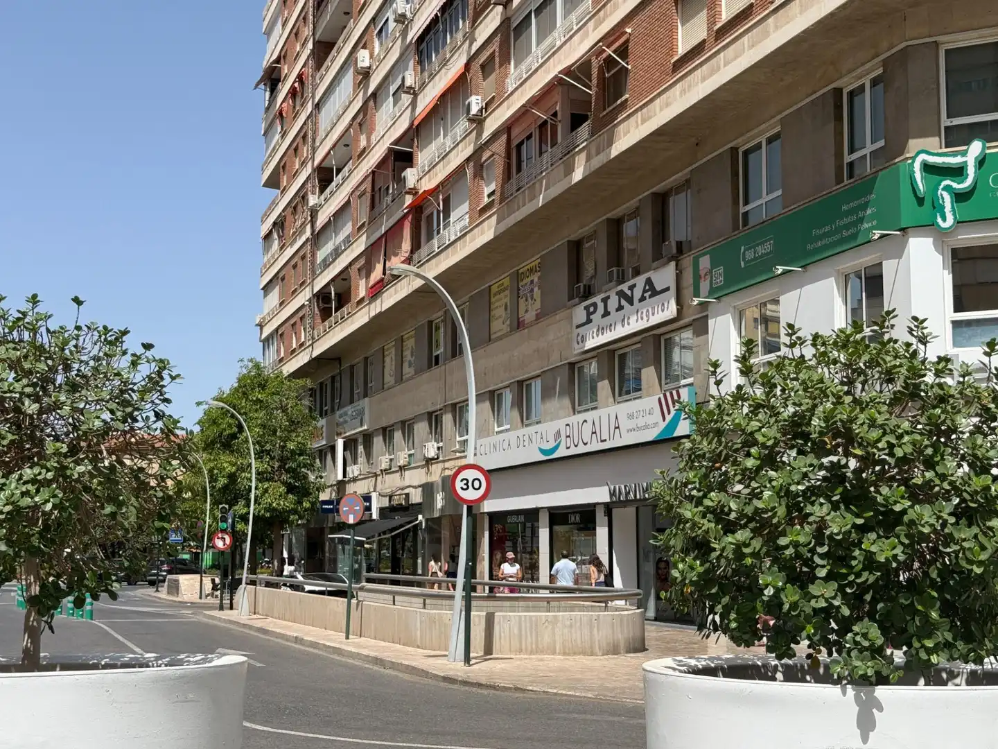 Vista exterior de Piso de alquiler en Murcia con Aire acondicionado, Terraza y Amueblado