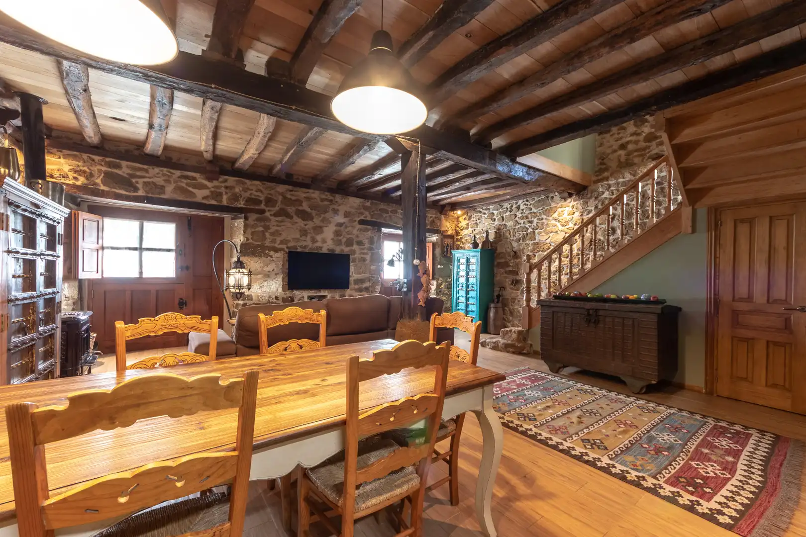 Comedor de Casa o chalet en venta en Galdames con Parquet, Trastero y Piscina