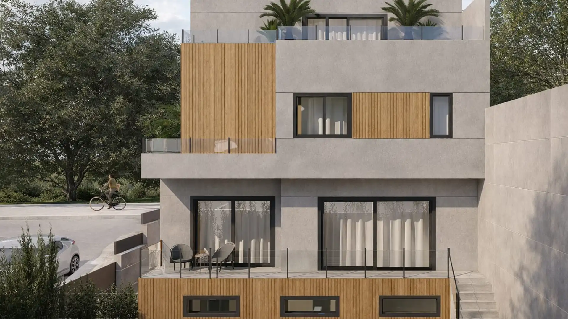 Vista exterior de Casa adosada en venta en Villaviciosa de Odón