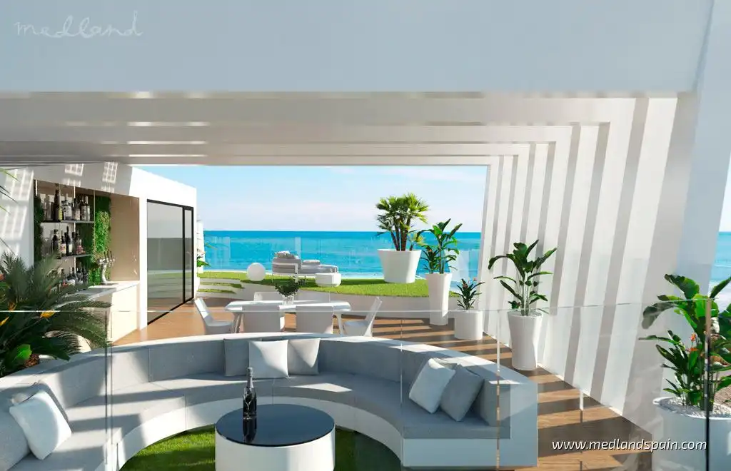 Terrassa de Apartament en venda en La Manga del Mar Menor amb Aire condicionat, Calefacció i Terrassa